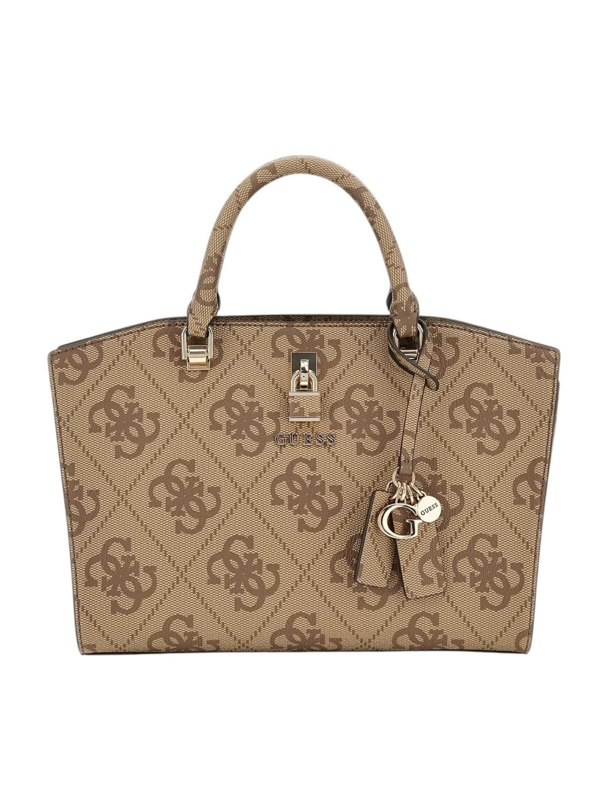 GUESS Borsa Donna QUEENSLAND LUXURY SATCHEL HWOS96 55060 LTL LATTE LOGO