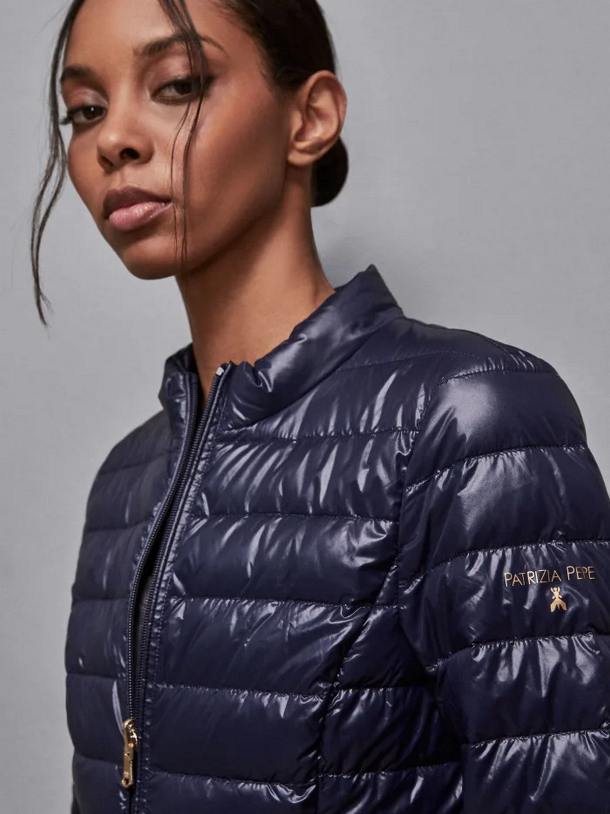 PATRIZIA PEPE Piumino Donna CO0178 A503 C789 Blu gioboutiqueweb