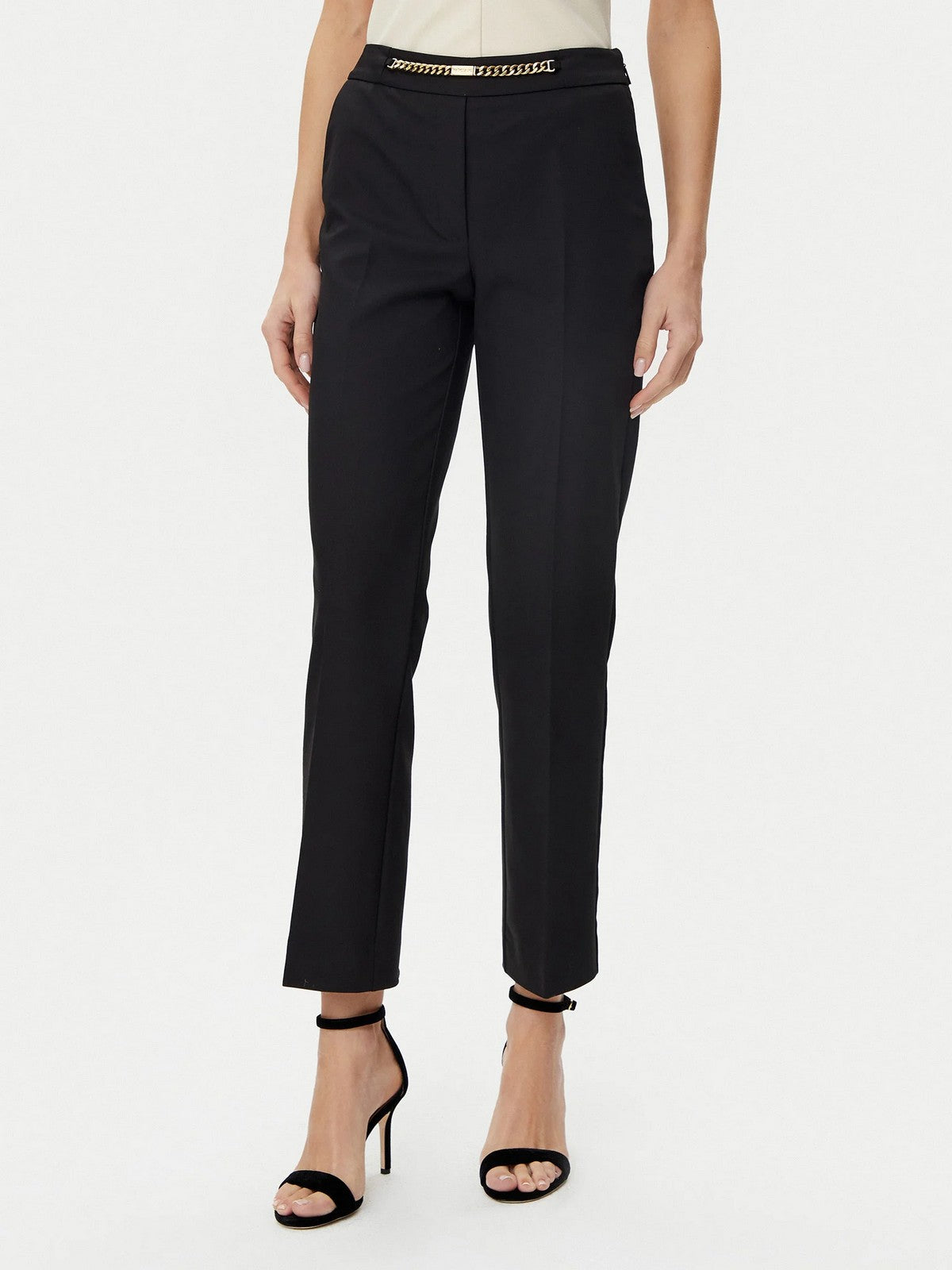 MARCIANO Pantalone Donna SUNNY CHINO CHAIN PA 5GGB17 7311A JBLK Nero gioboutiqueweb