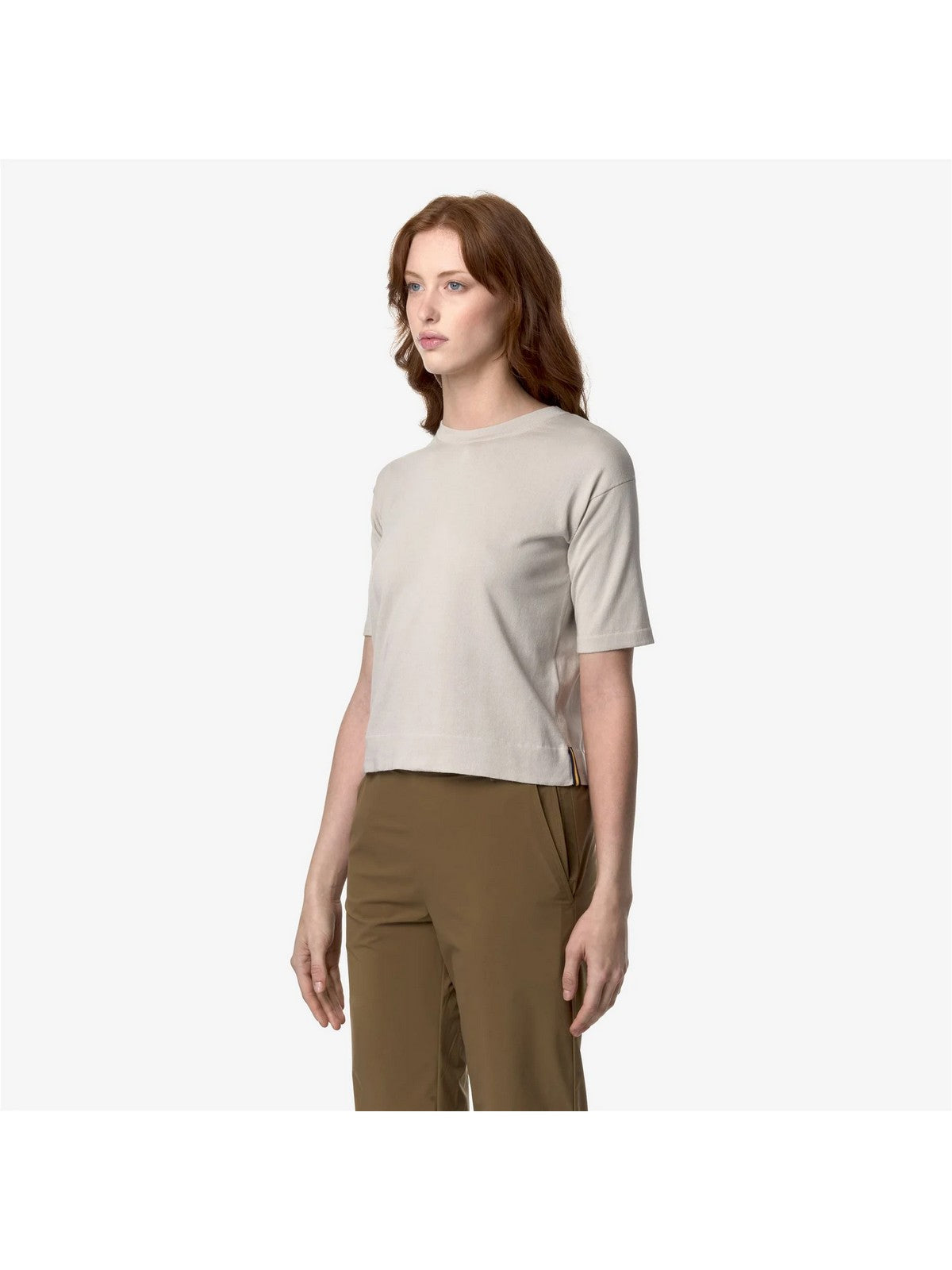 K-Way T-Shirt and Pole Woman Esmer K4126pw 634 Beige