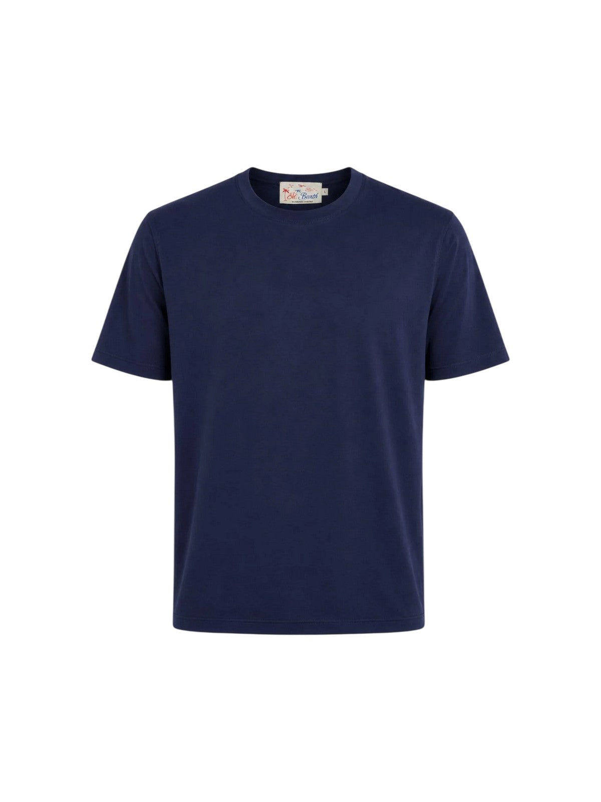 MC2 SAINT BARTH T-shirt Uomo SCOTT COTTONSILK 00097L 61 BLUE NAVY