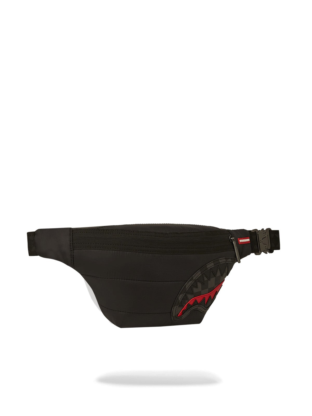 SPRAYGROUND Marsupio Uomo BLACK PUFFER GREY CHECK SAVVY CROSSBODY 910B6857NSZ Nero gioboutiqueweb