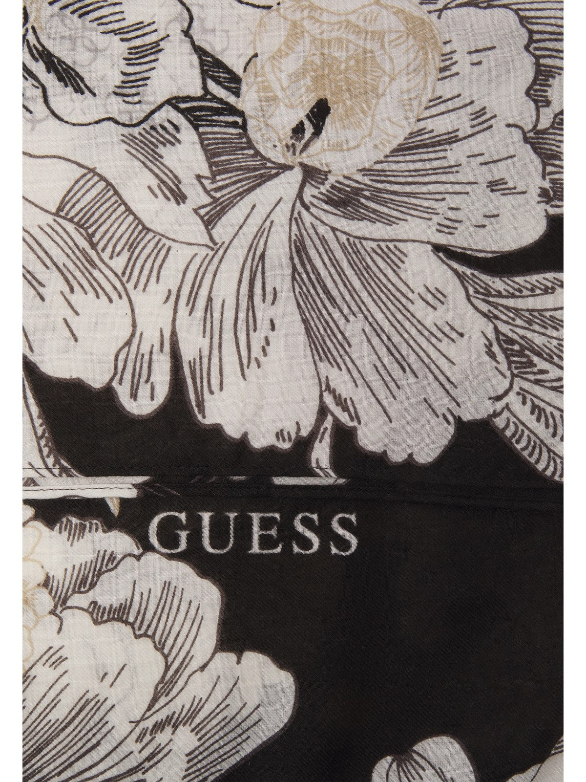 GUESS Foulard Donna Kefiah 140X140 AW9988 POL03 BLA Nero gioboutiqueweb