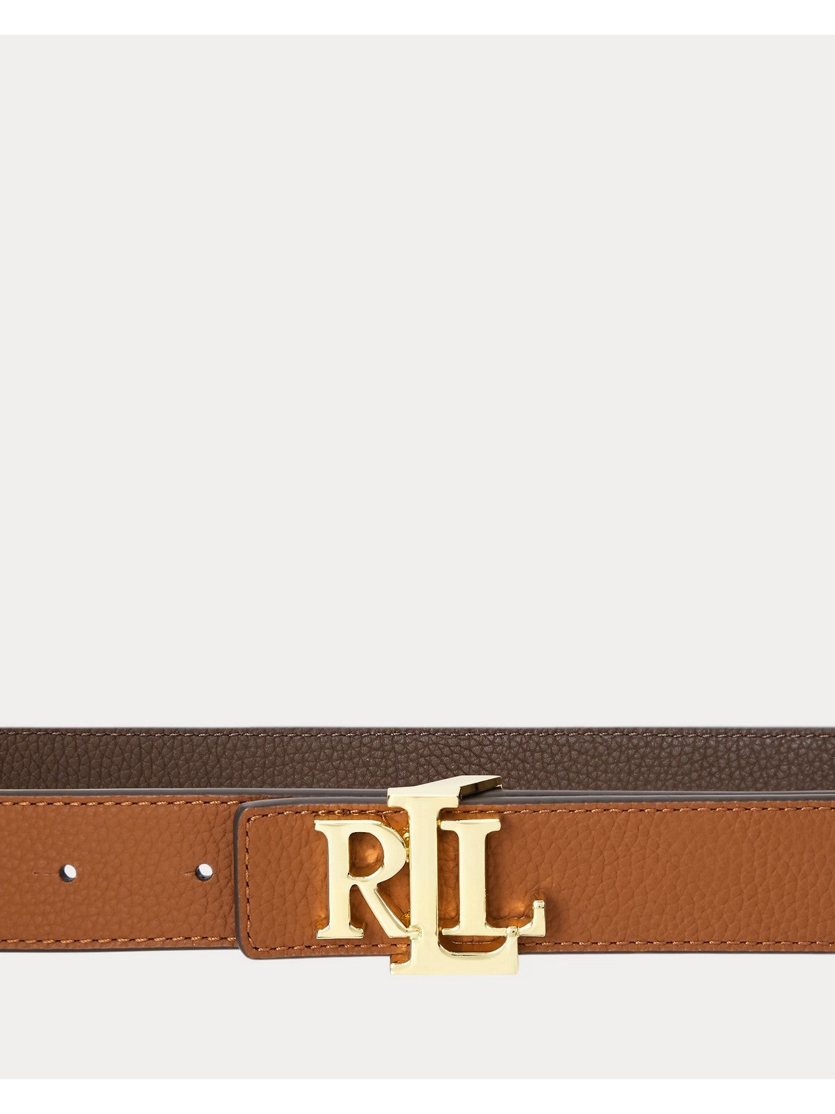 LAUREN RALPH LAUREN Cintura Donna REV LRL 30-BELT-MEDIUM LAUREN TAN/DARK BROWN - 412912039 002