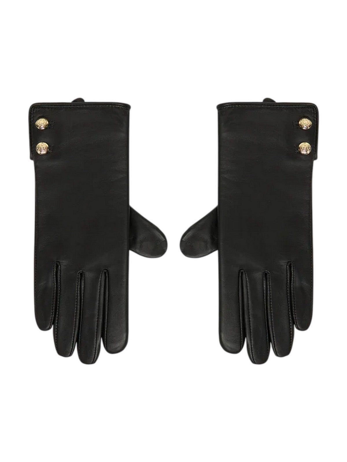 LAUREN RALPH LAUREN Guanti Donna LTHR BUT GLV-GLOVE BLACK - 454833083 001