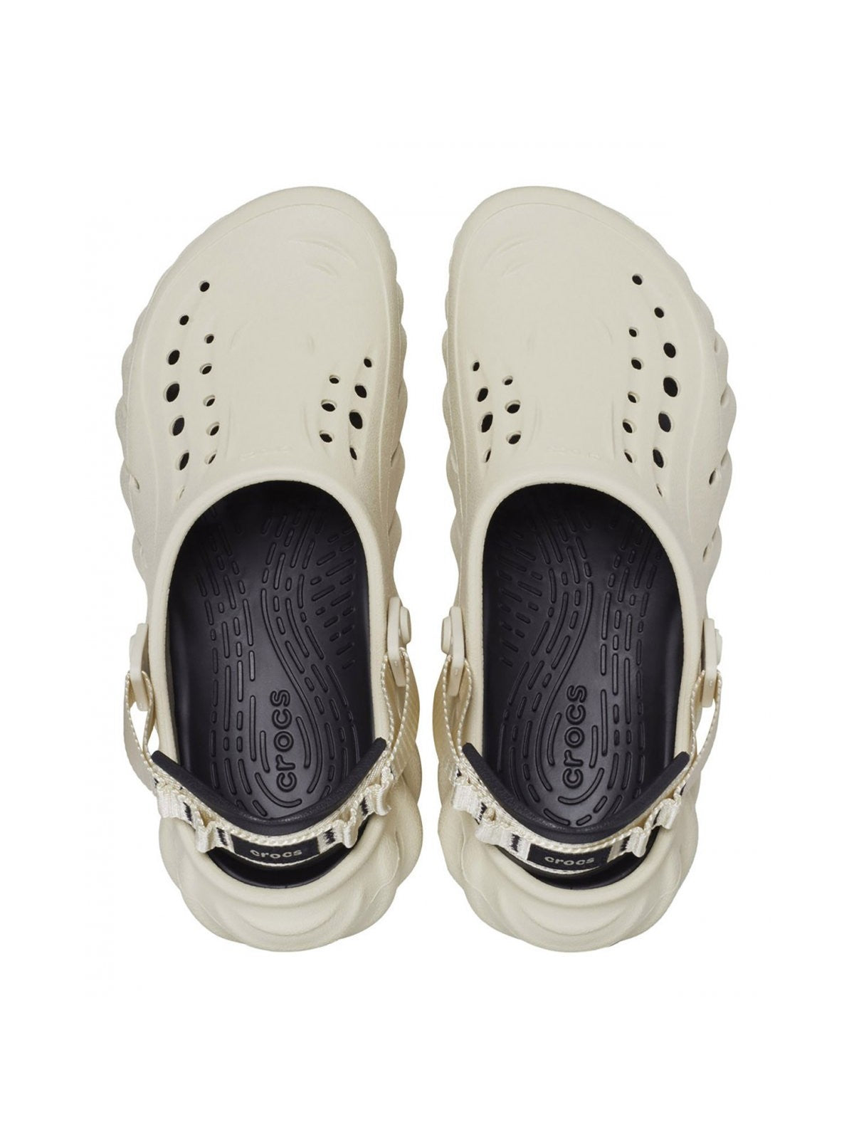 CROCS Ciabatta Uomo Crocs echo clog BONE/BLACK - 207937 2YJ gioboutiqueweb