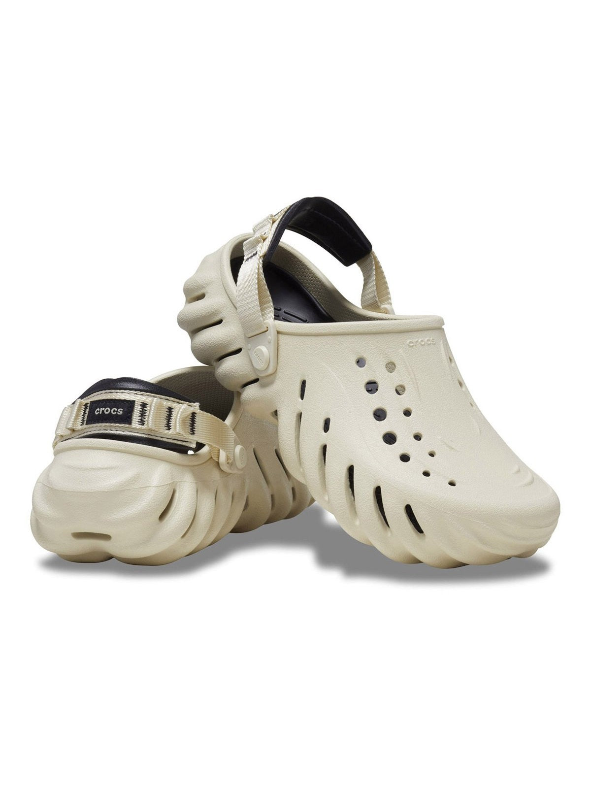 CROCS Ciabatta Uomo Crocs echo clog BONE/BLACK - 207937 2YJ gioboutiqueweb