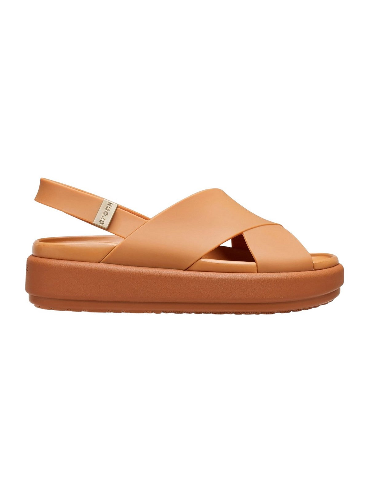 CROCS Sandalo Donna Brooklyn Luxe Cross Strap W TAN/TAN - 209407 2U3 gioboutiqueweb
