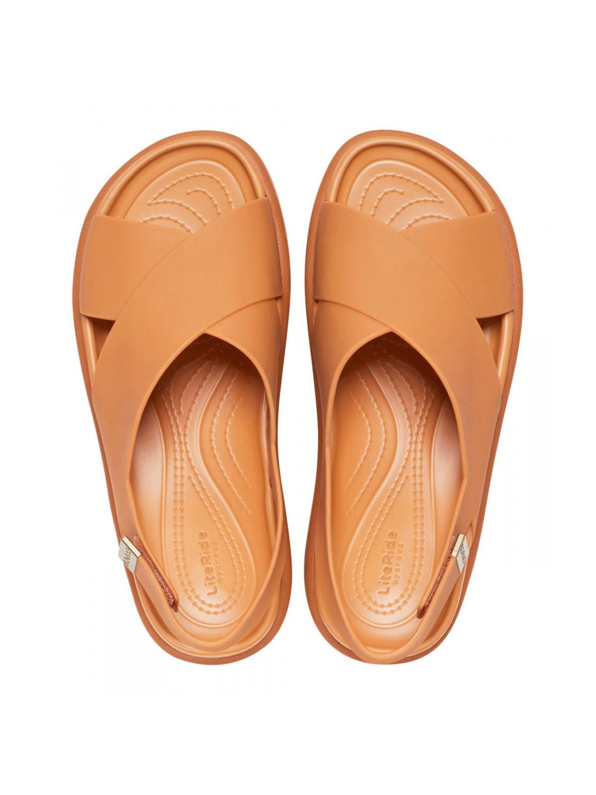 CROCS Sandalo Donna Brooklyn Luxe Cross Strap W TAN/TAN - 209407 2U3 gioboutiqueweb