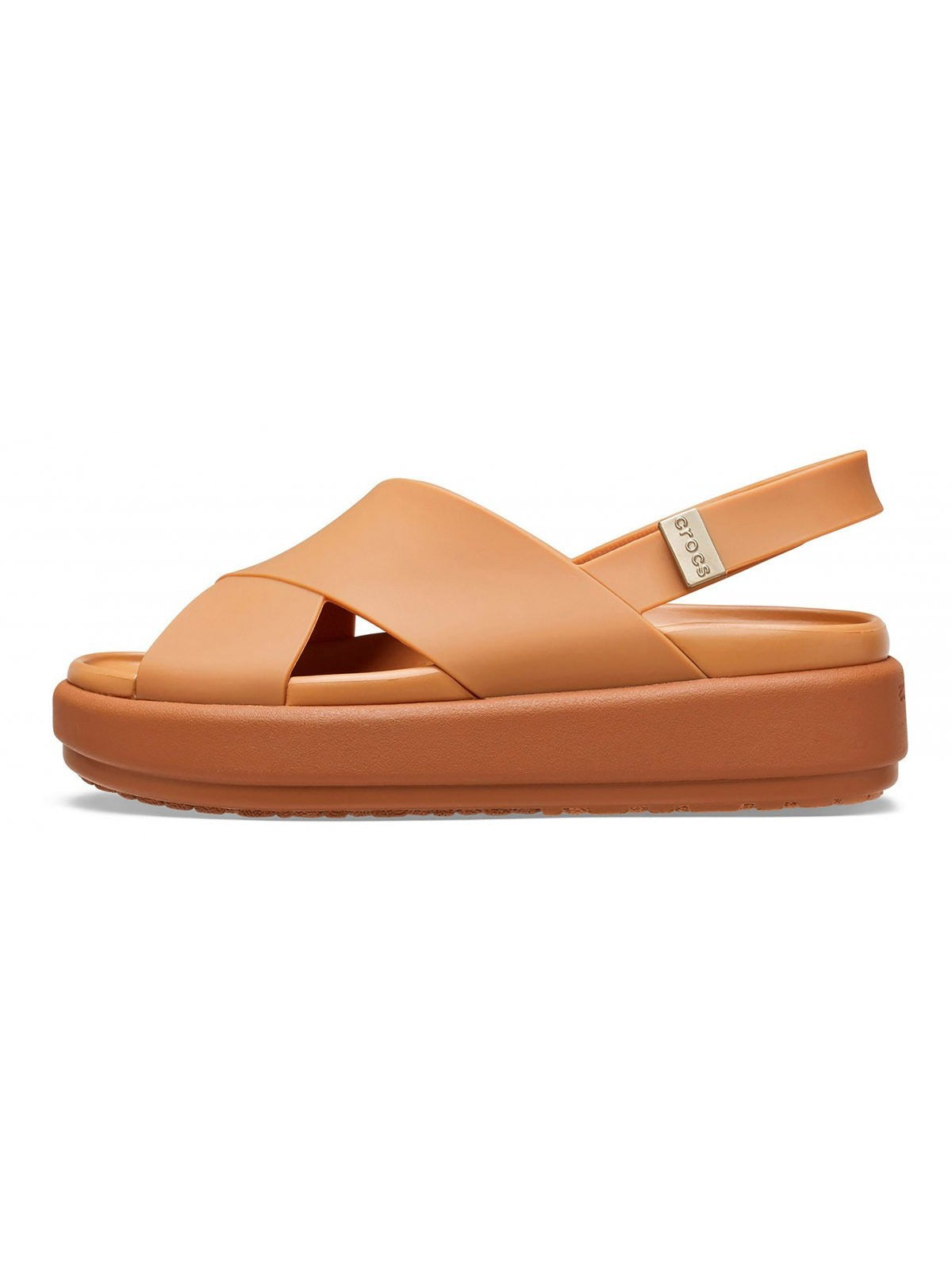 CROCS Sandalo Donna Brooklyn Luxe Cross Strap W TAN/TAN - 209407 2U3 gioboutiqueweb