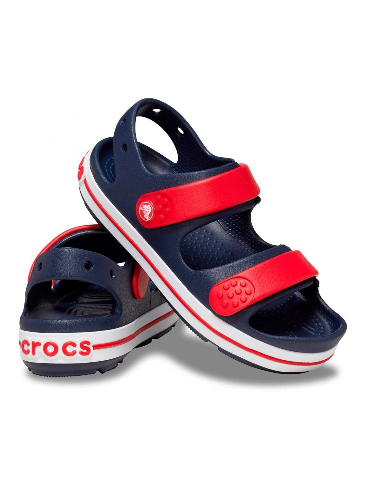 CROCS Sandalo Bambini e ragazzi Crocband Cruiser Sandal T NAVY/VARSITY RED - 209424 4OT gioboutiqueweb
