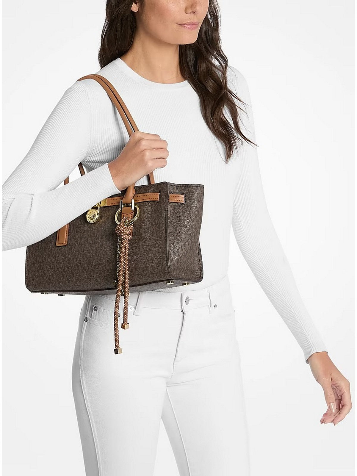 MICHAEL KORS Borsa Donna HAMILTON 30F5GNXT0B 252 BRN/ACORN gioboutiqueweb