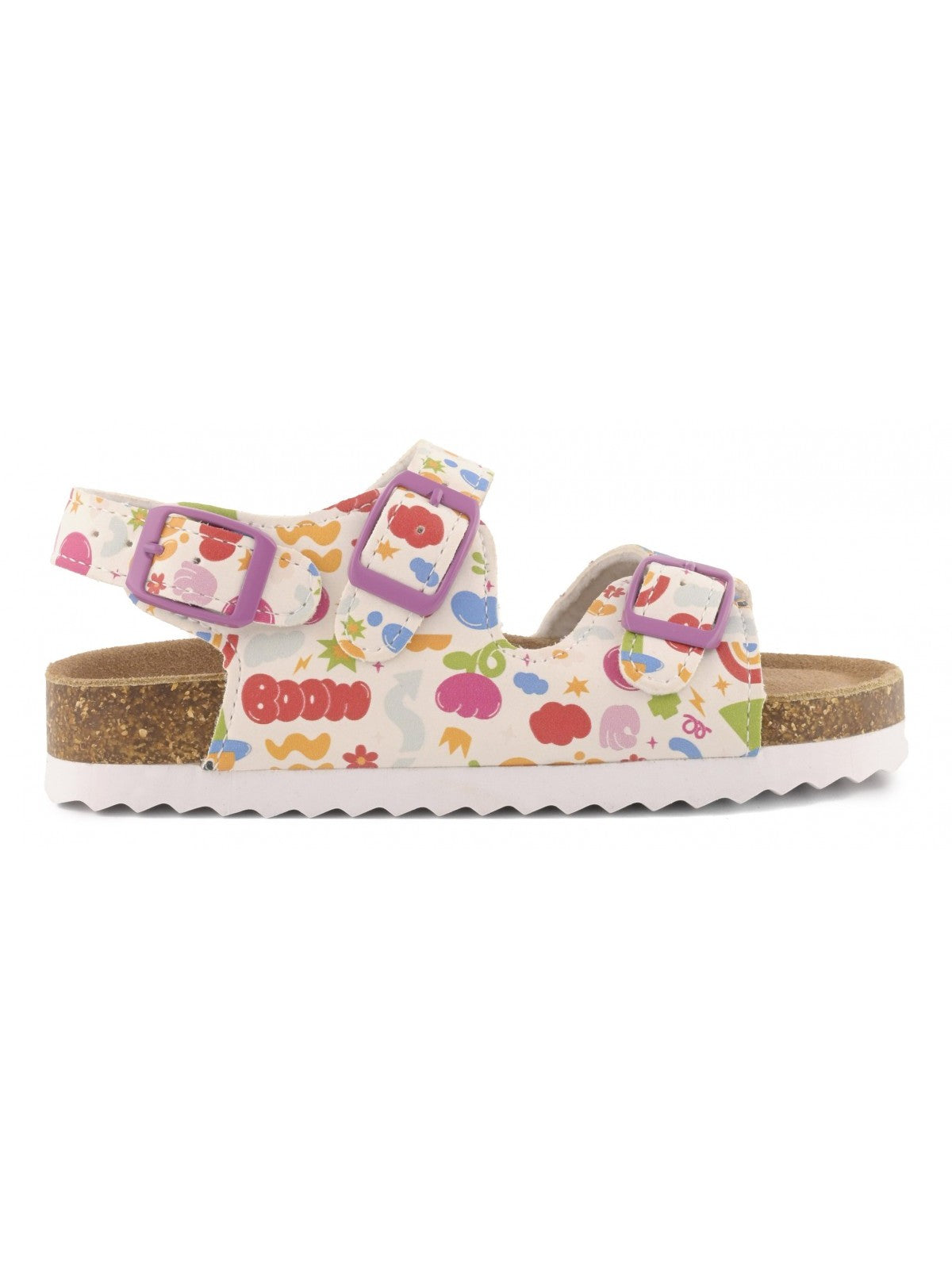 Colors Of California Sandalo Bambine e ragazze Basic girl sandal with buckles - HC.2603 MUL