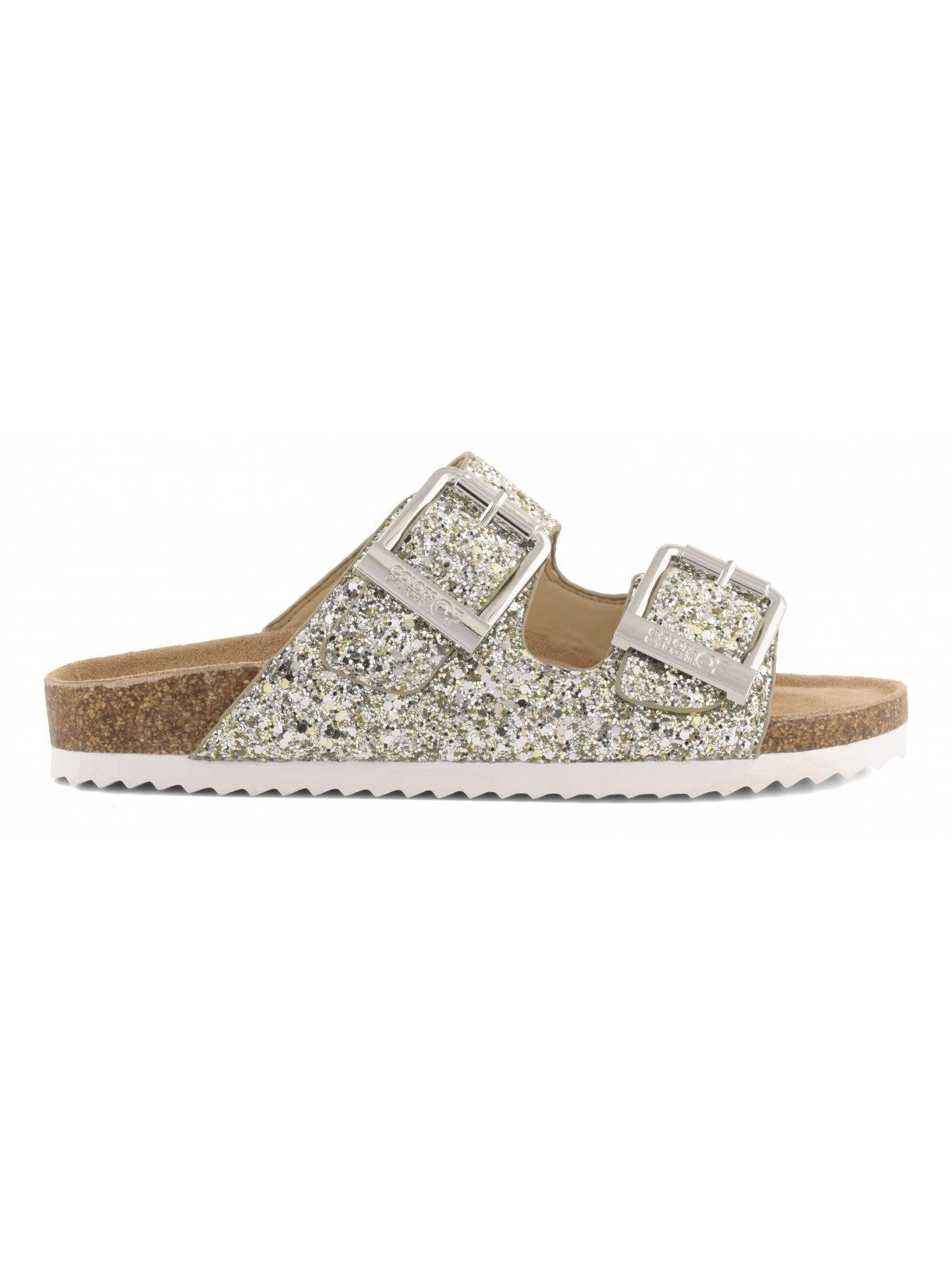 Colors Of California Sandalo Donna bio glitter metal buckles - HC.BIO35N SIL