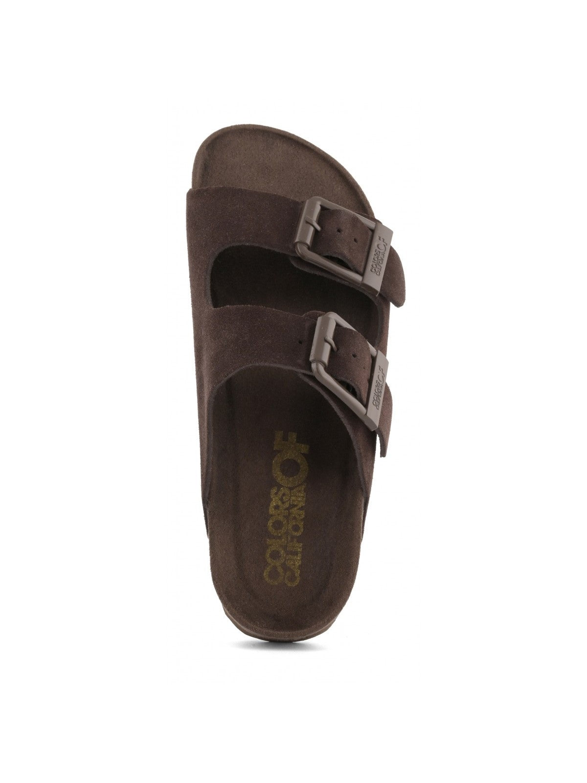 Colors Of California Sandalo Donna Monocolor suede sandal - HC.BIO56N MOKA