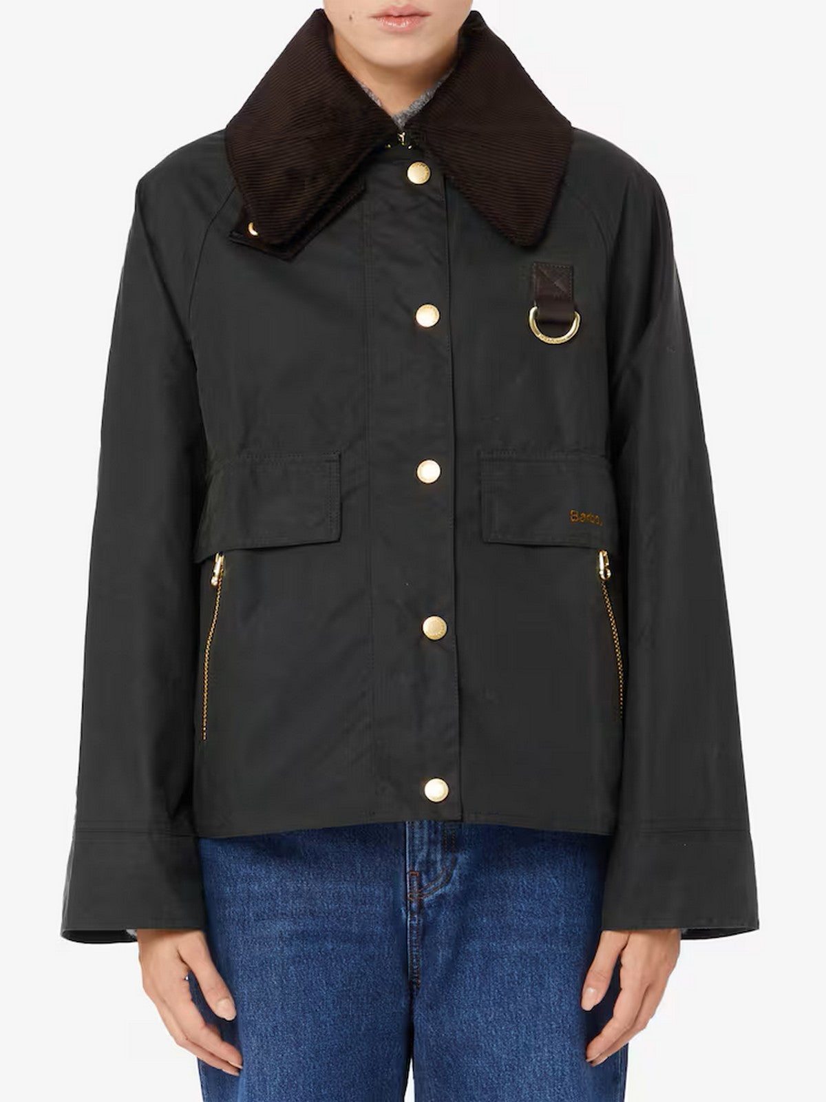 BARBOUR Giubbino Donna CATTON WAX LWX1333 SG51 SAGE/ANCIENT gioboutiqueweb