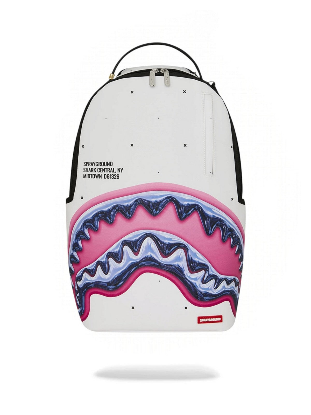SPRAYGROUND Zaino Unisex adulto SHARK CENTRAL LIQUID CHROME BACKPACK - 910B8427NSZ