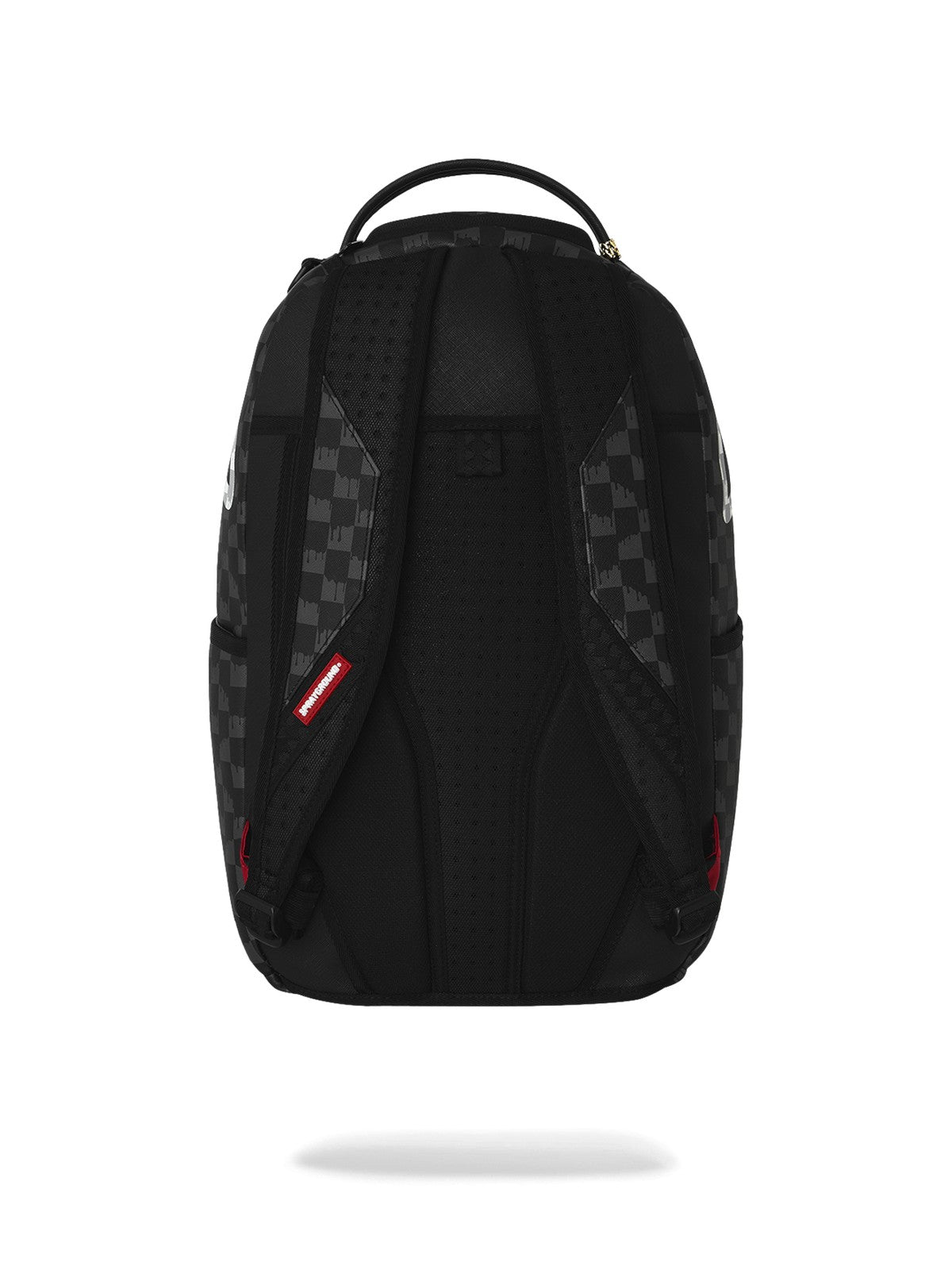 SPRAYGROUND Zaino Unisex adulto BLACK AND WHITE DRIP CHECK SHARK BACKPACK - 910B8553NSZ gioboutiqueweb