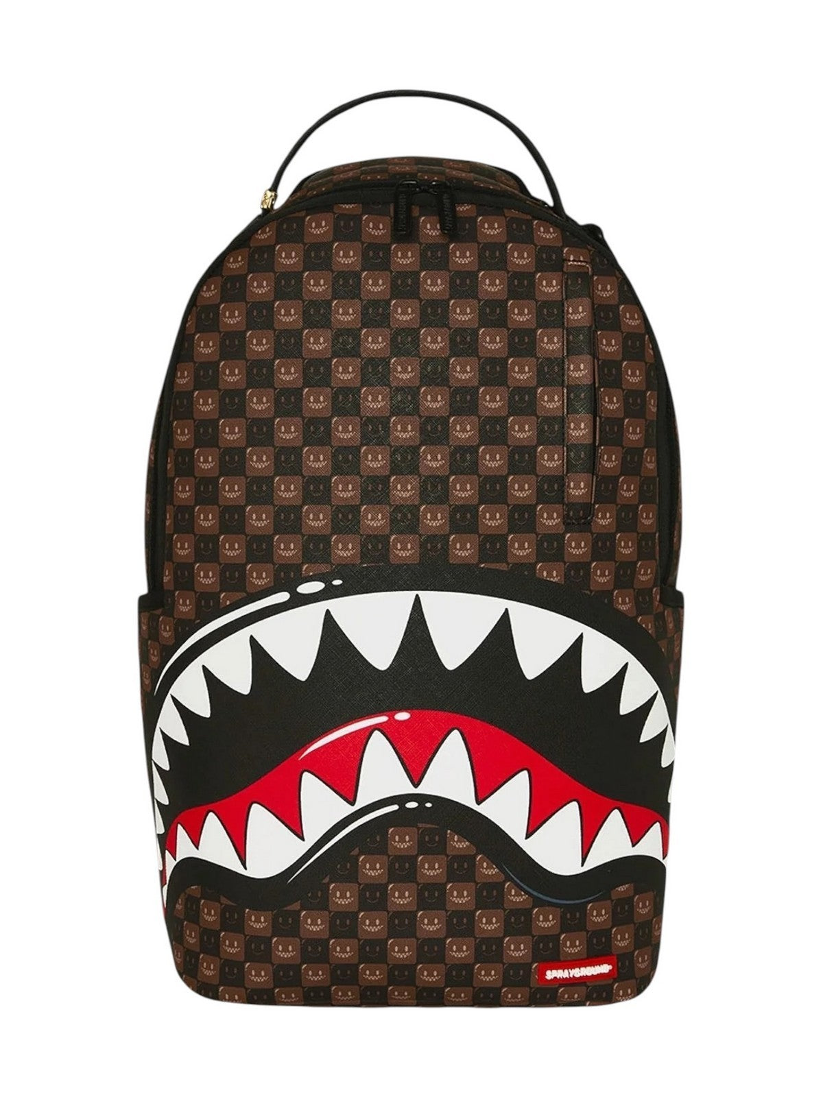 SPRAYGROUND Zaino Unisex adulto SHARKS IN PARIS WTF BUBBLE BROWN CHECK BACKPACK - 910B8634NSZ
