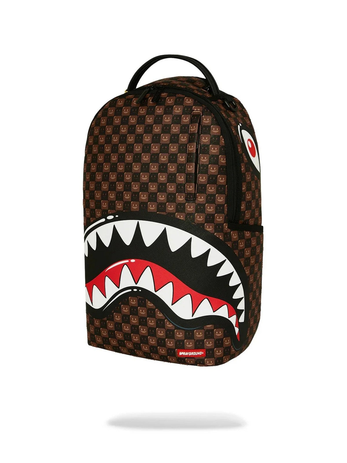 SPRAYGROUND Zaino Unisex adulto SHARKS IN PARIS WTF BUBBLE BROWN CHECK BACKPACK - 910B8634NSZ gioboutiqueweb