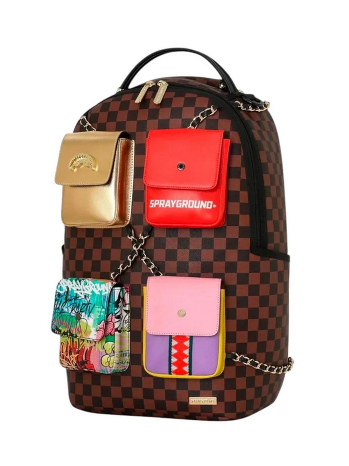 SPRAYGROUND Zaino Unisex adulto HANGING POCKETS MIX UP BACKPACK - 910B8990NSZ