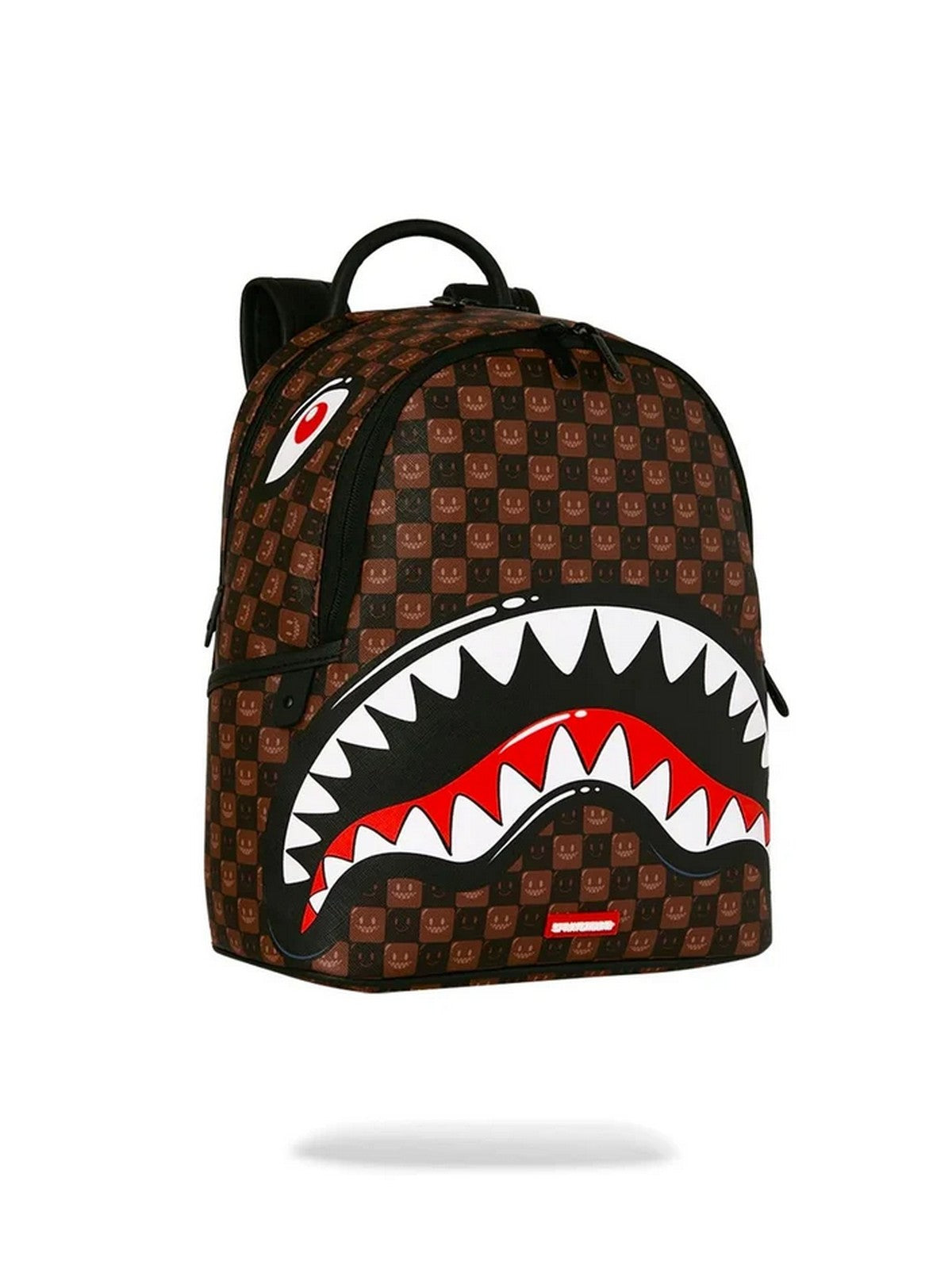 SPRAYGROUND Zaino Unisex adulto SHARKS IN PARIS WTF BUBBLE BROWN CHECK SAVAGE BACKPACK - 910B9305NSZ