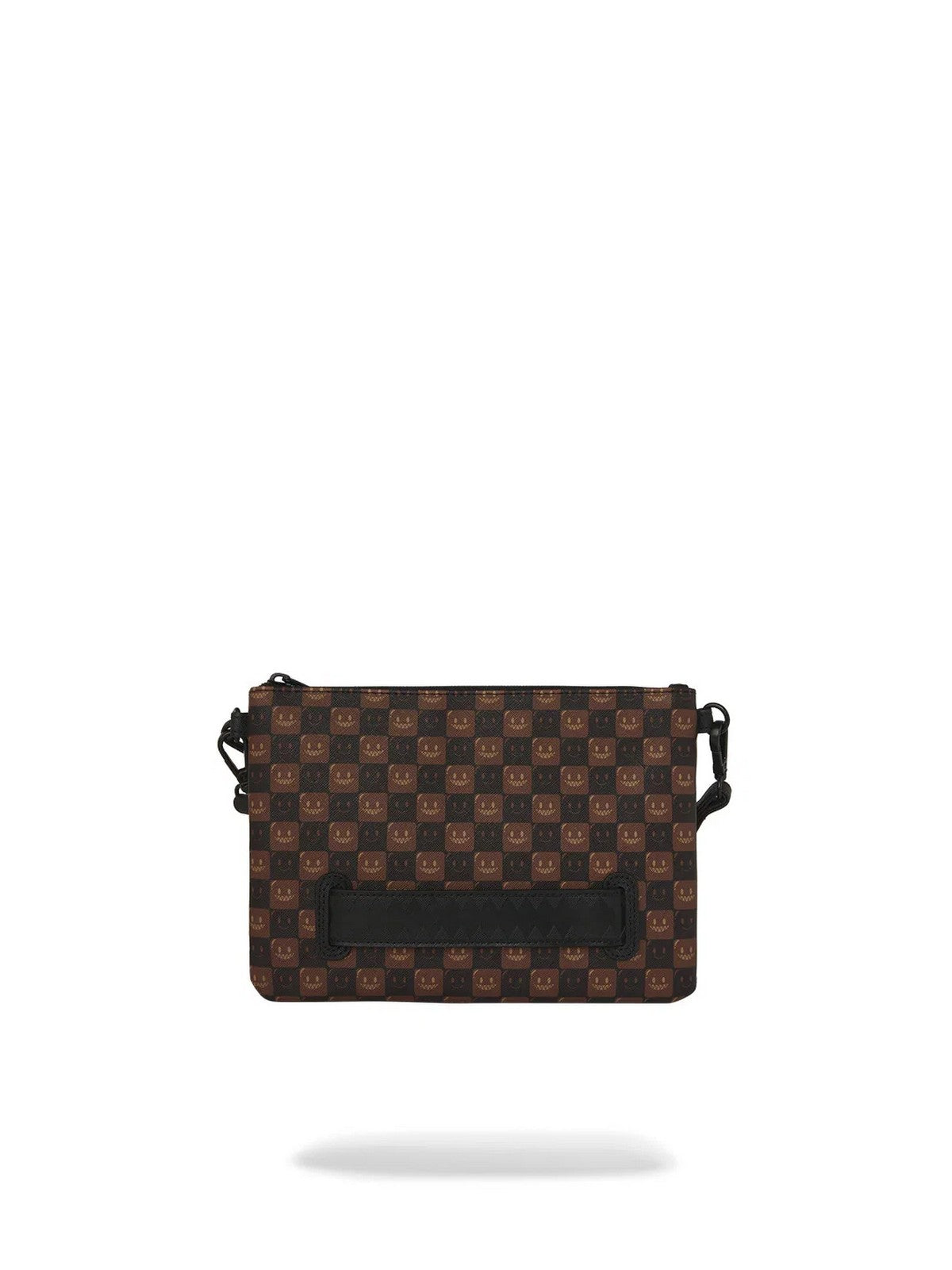 SPRAYGROUND Pochette Unisex adulto SHARKS IN PARIS WTF BUBBLE BROWN CHECK CROSSOVER CLUTCH - 910B9307NSZ gioboutiqueweb