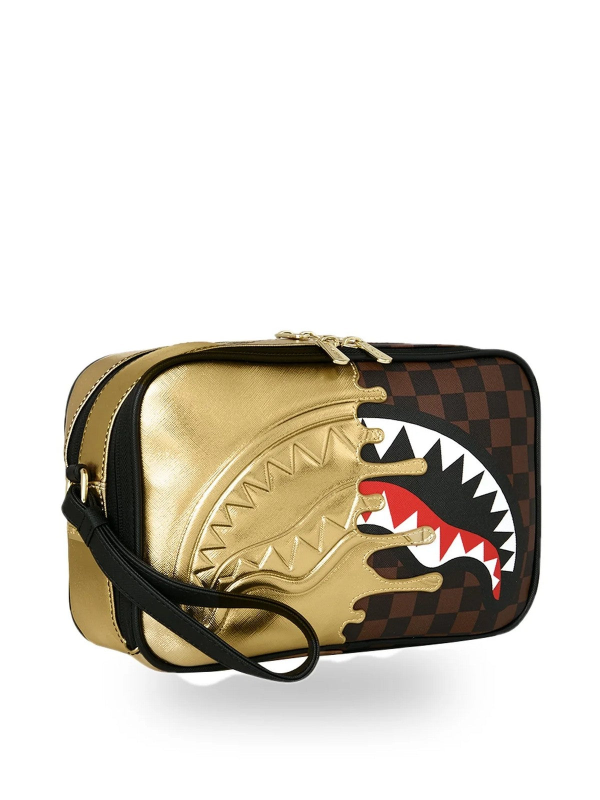 SPRAYGROUND Zaino Unisex adulto SHARKS IN PARIS GOLD DRIP TOILETRY BRICK - 910B9343NSZ