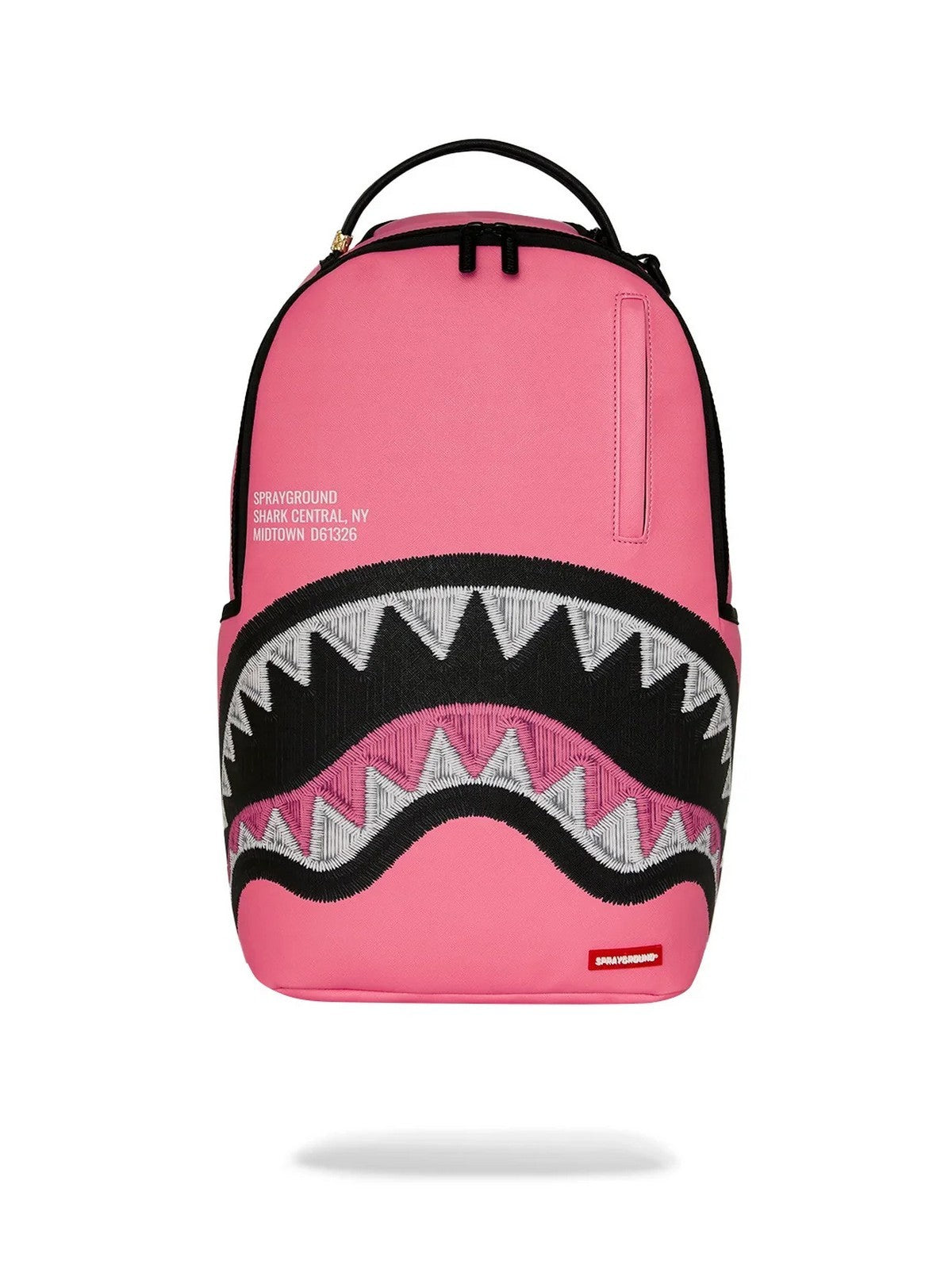 SPRAYGROUND Zaino Unisex adulto SHARK CENTRAL PINK EMBROIDERED SHARK BACKPACK - 910B9630NSZ