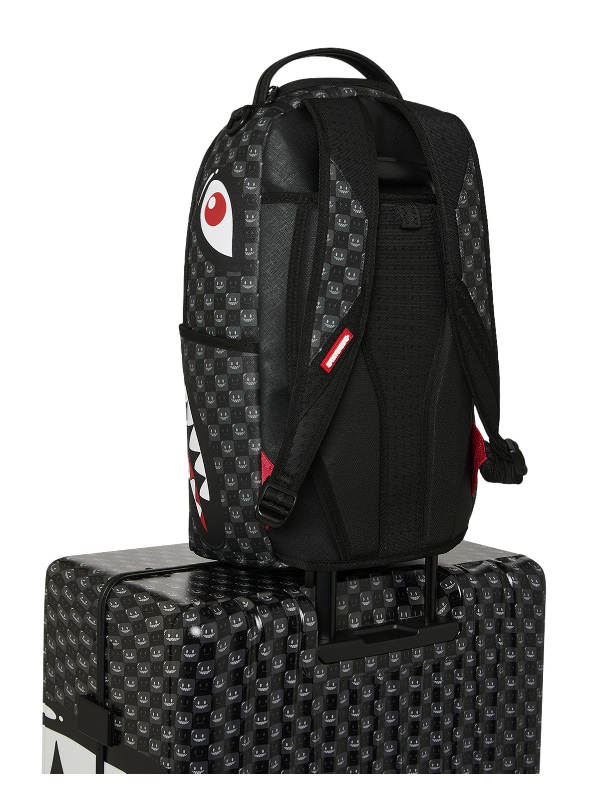 SPRAYGROUND Trolley Unisex adulto SHARKS IN PARIS WTF BUBBLY BLACK CHECK FULL-SIZE LUGGAGE - 910CL329NSZ