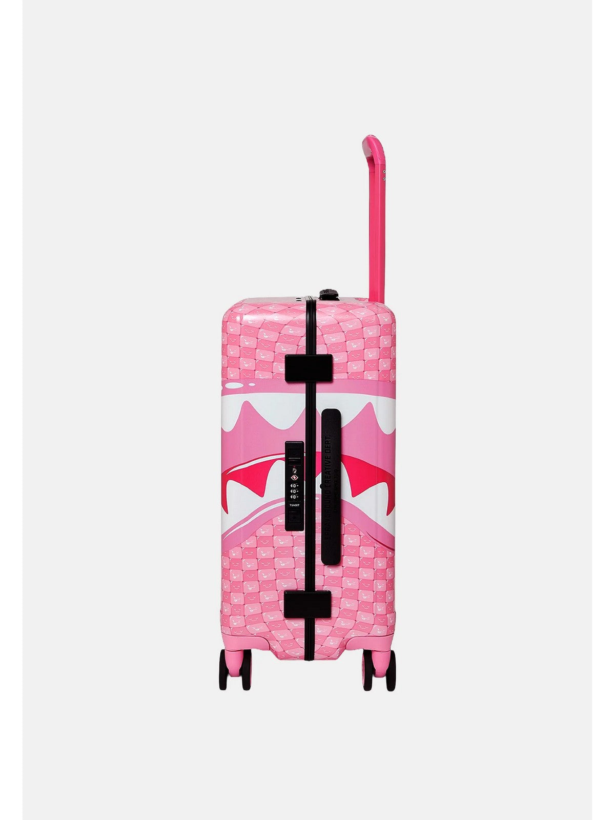 SPRAYGROUND Trolley Donna PINK NEW CHECK FACES CARRY-ON LUGGAGE - 910CL330NSZ