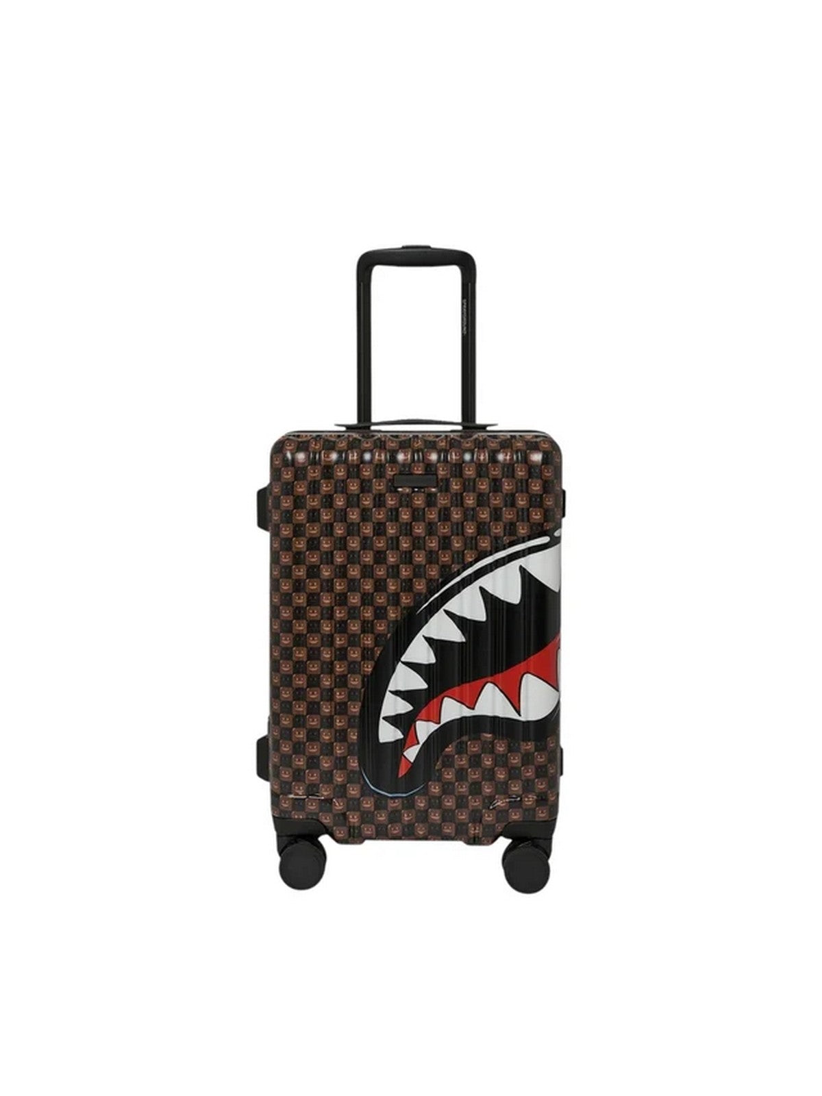 SPRAYGROUND Trolley Unisex adulto SHARKS IN PARIS WTF BUBBLE BROWN CHECK FULL-SIZE LUGGAGE - 910CL339NSZ