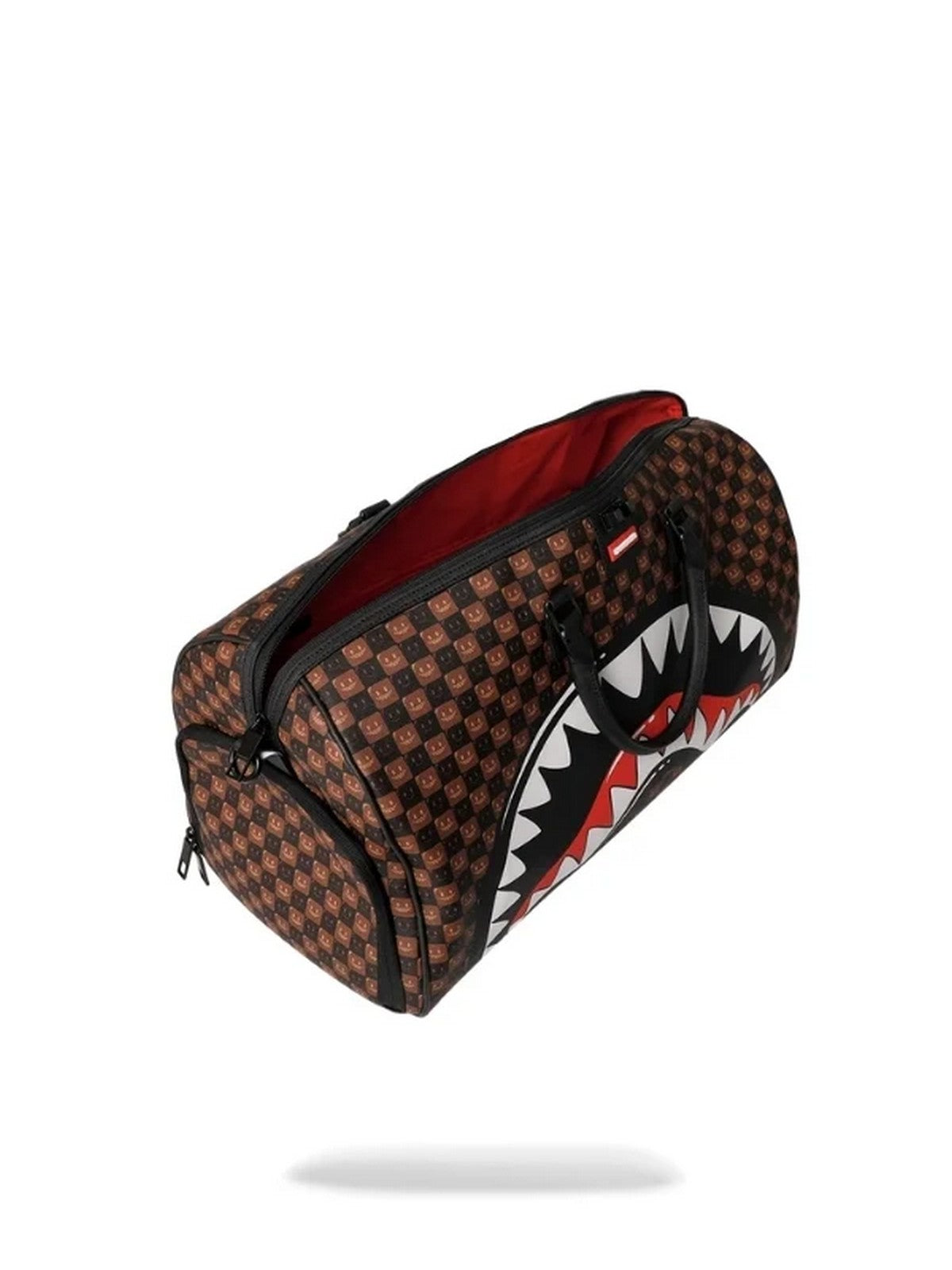 SPRAYGROUND Borsone Unisex adulto SHARKS IN PARIS WTF BUBBLE BROWN CHECK DUFFLE - 910D9306NSZ