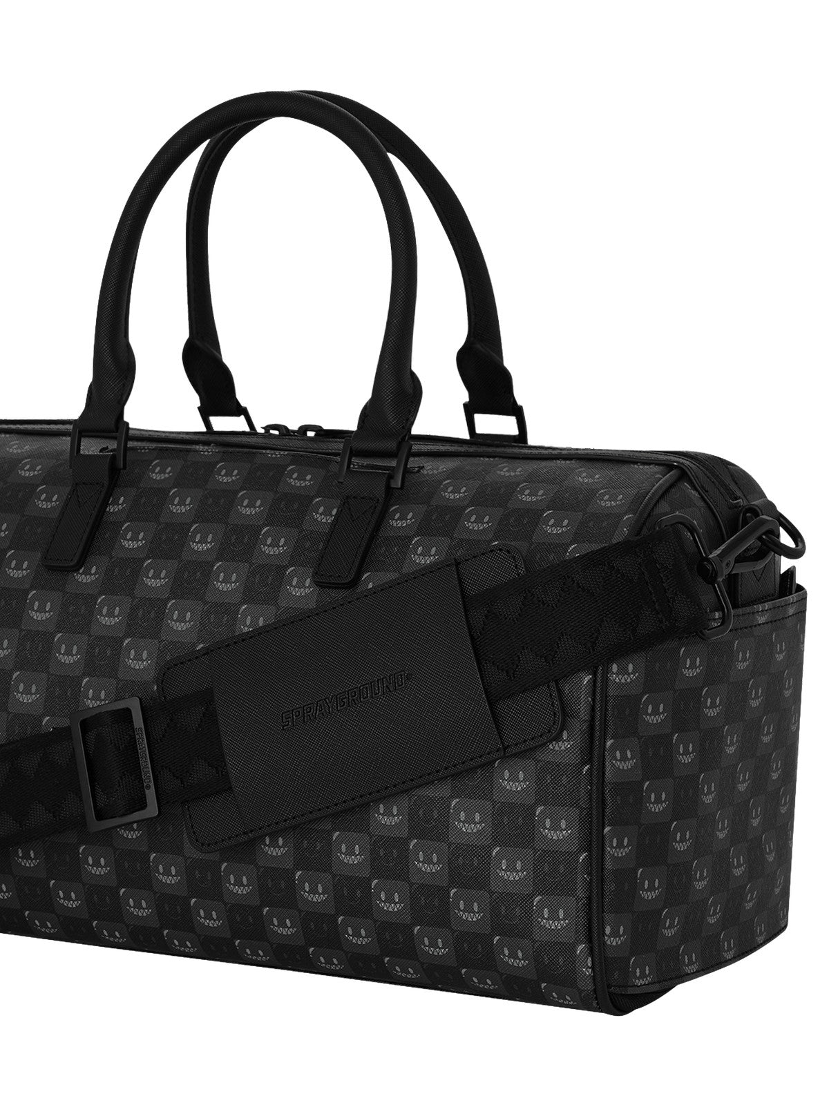 SPRAYGROUND Borsa Donna SHARKS IN PARIS WTF BUBBLY BLACK CHECK MINI DUFFLE - 910D9313NSZ