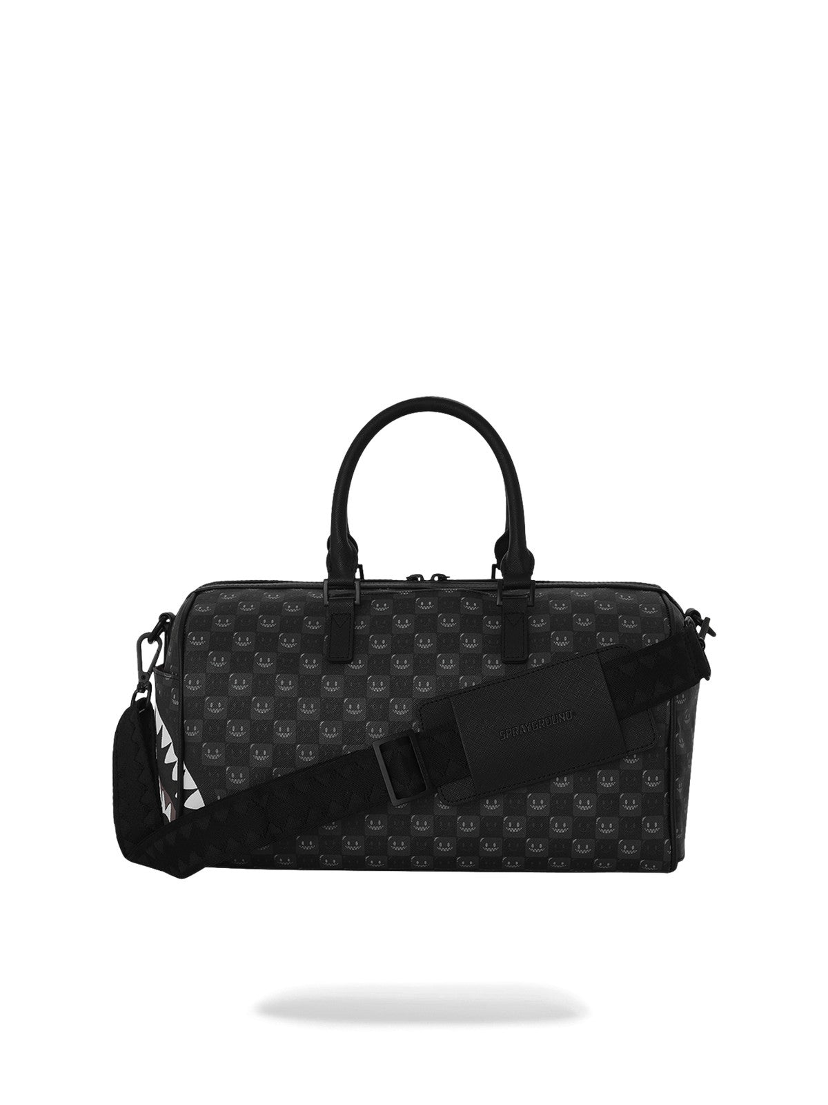 SPRAYGROUND Borsa Donna SHARKS IN PARIS WTF BUBBLY BLACK CHECK MINI DUFFLE - 910D9313NSZ