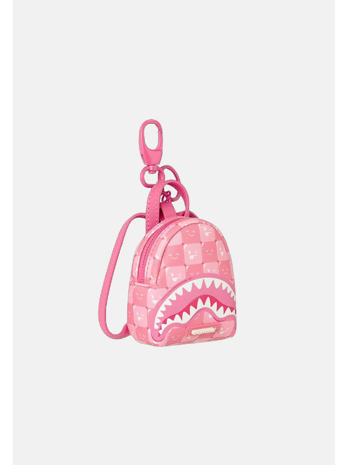 SPRAYGROUND Portachiave Donna PINK NEW CHECK FACES BACKPACK KEYCHAIN - 910K9322NSZ