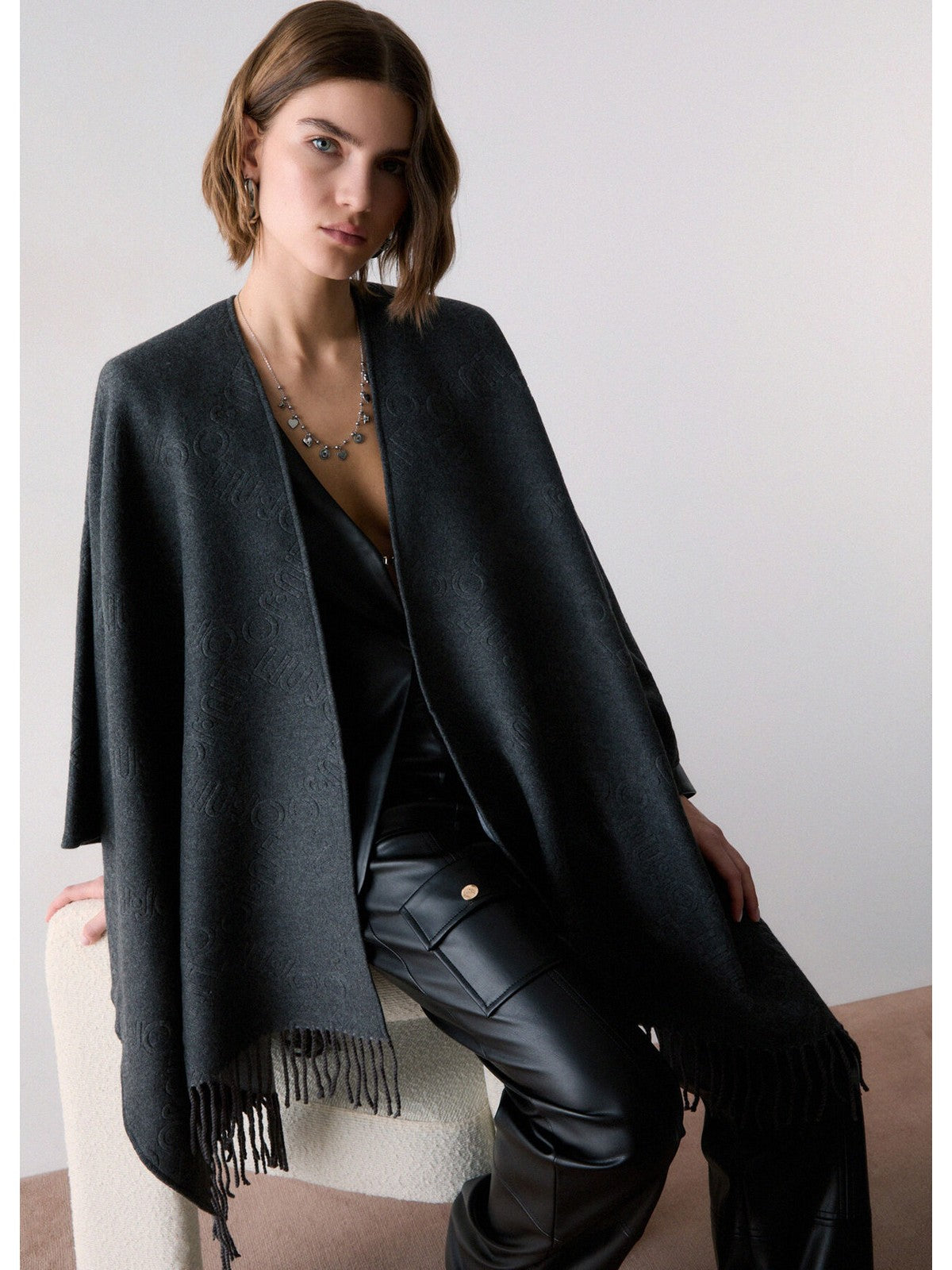 LIU JO SOFT Mantella Donna Antracite - 2F6042T2751 09012 gioboutiqueweb