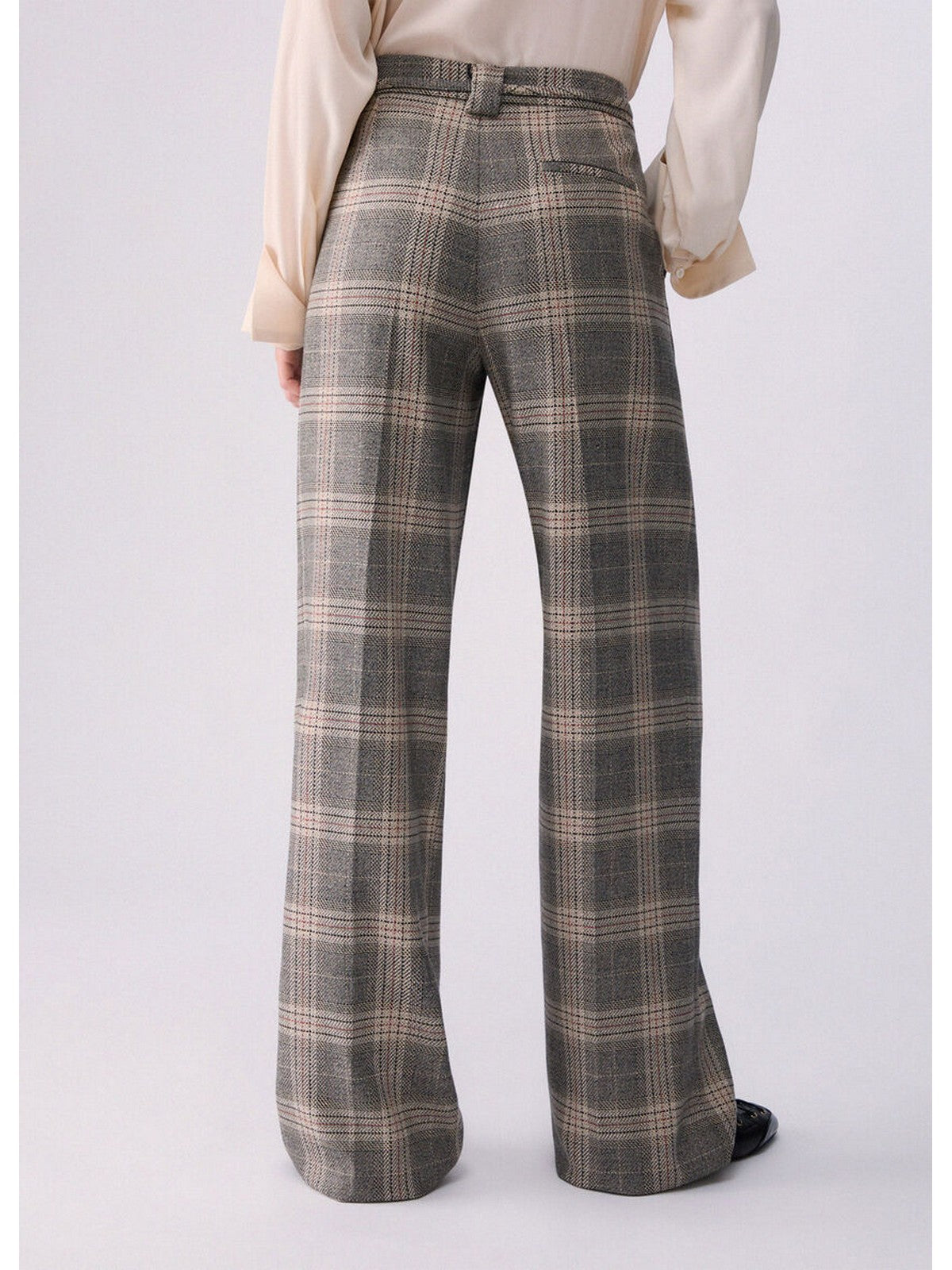 LIU JO BLACK Pantalone Donna Sandy big check - CF6080T859A L9629