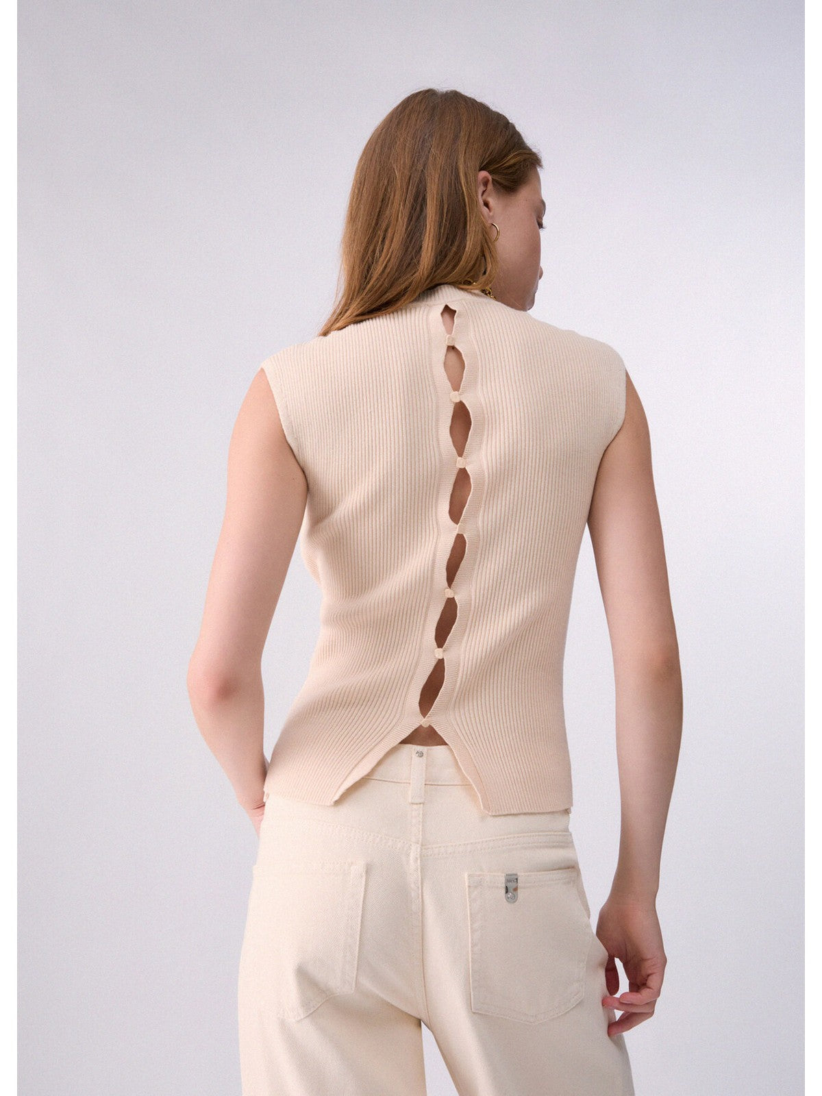 LIU JO BLACK Maglia Donna Panna creamy - CF6100MS99E X0793