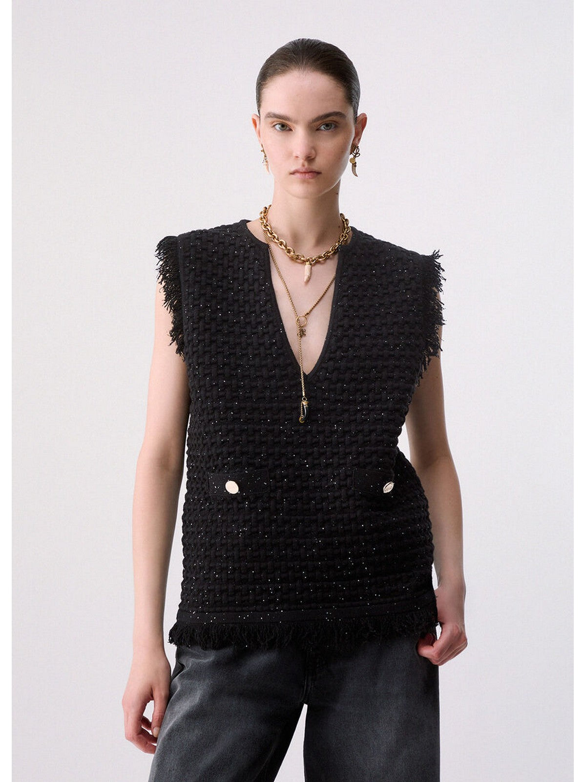 LIU JO BLACK Maglione Donna Nero - CF6155MS052 22222