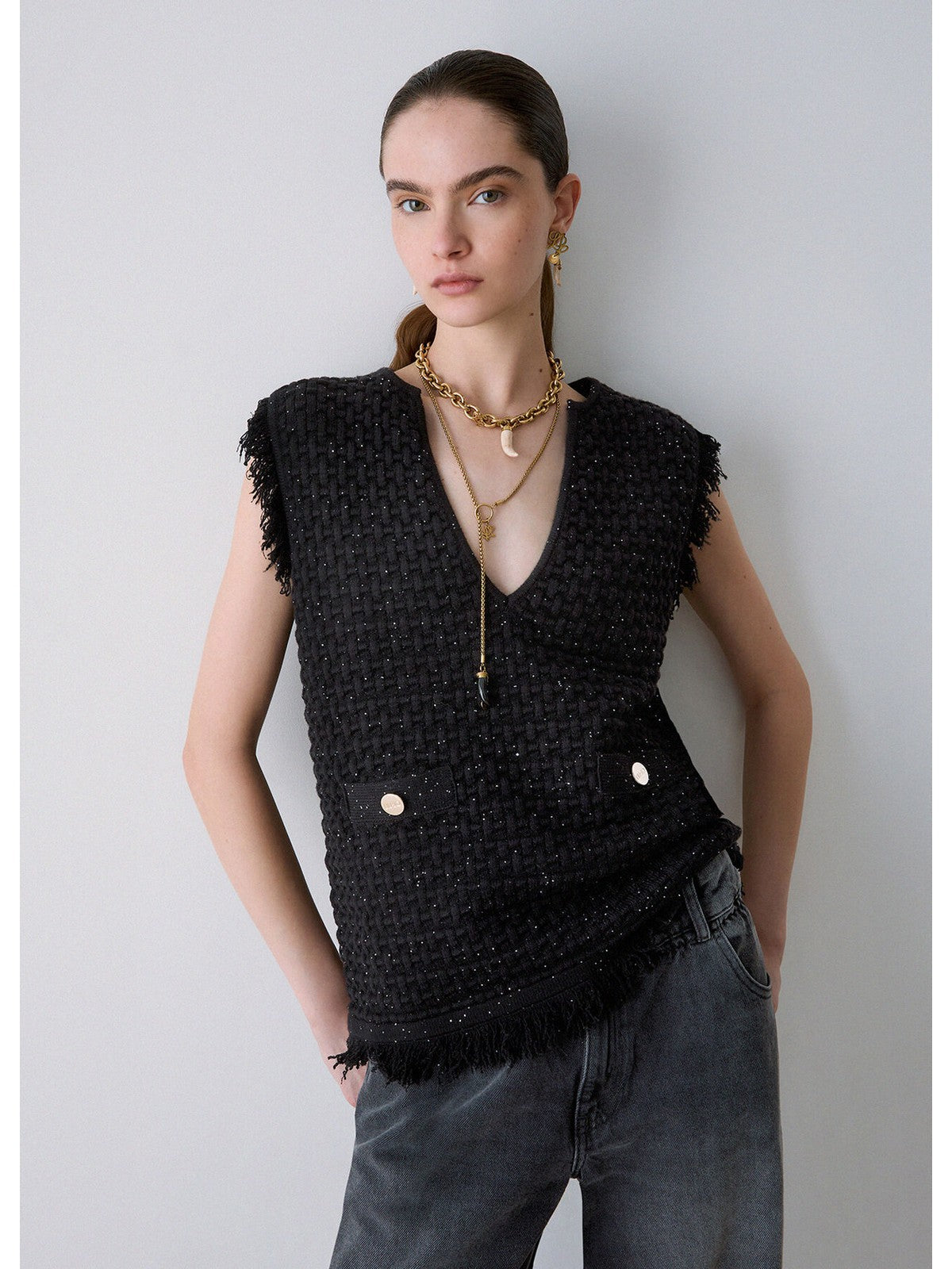 LIU JO BLACK Maglione Donna Nero - CF6155MS052 22222