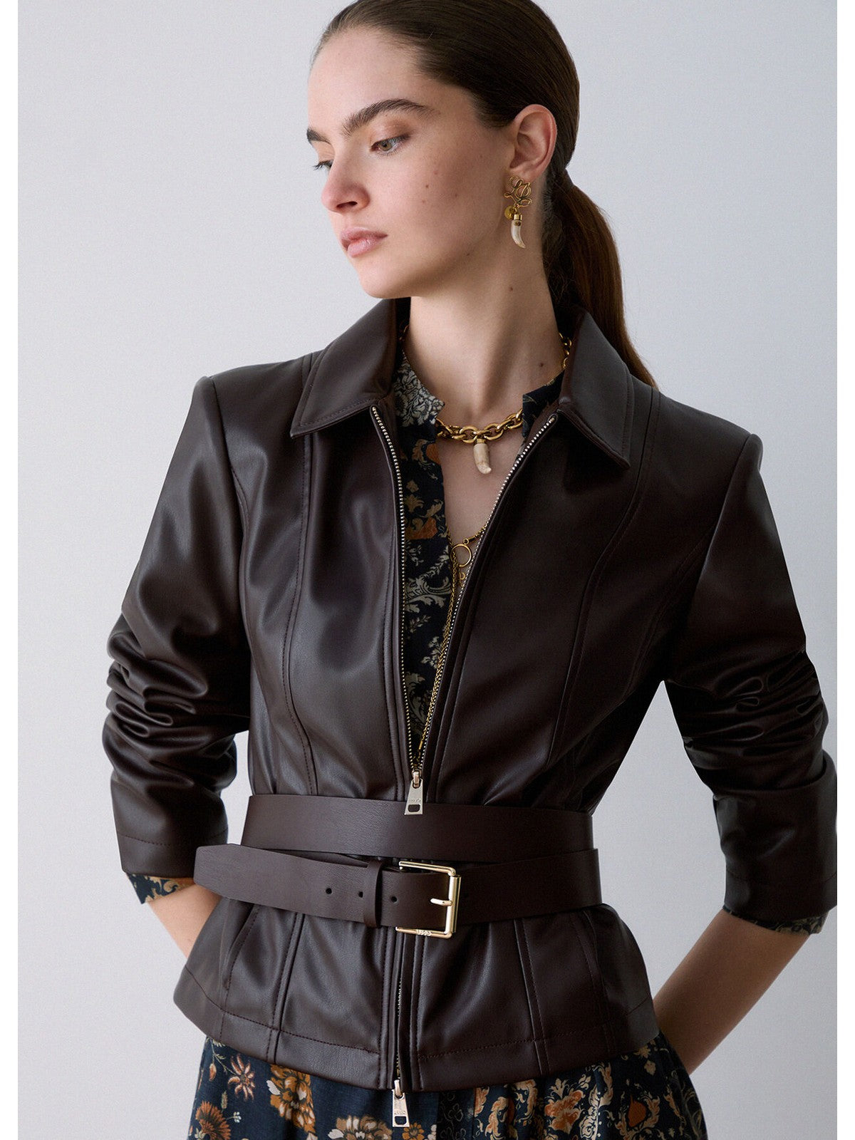 LIU JO BLACK Giubbino Donna New moka - CF6205E0624 X0807