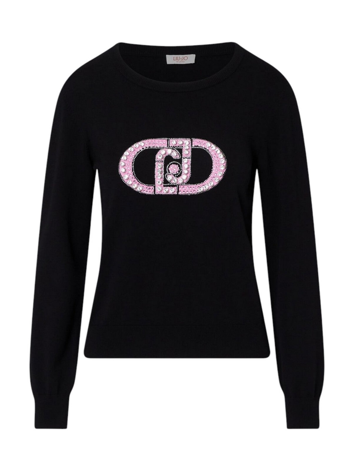 LIU JO SPORT Maglione Donna Nero/monogram stone - TF6261MS63L L9312