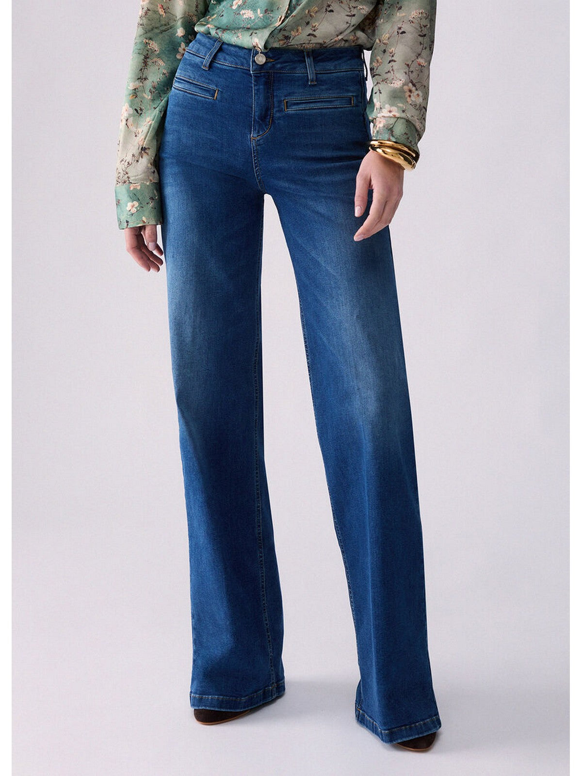 LIU JO BLUE DENIM Jeans Donna Den.Blue dk.real was - UF6069DS004 78263 gioboutiqueweb