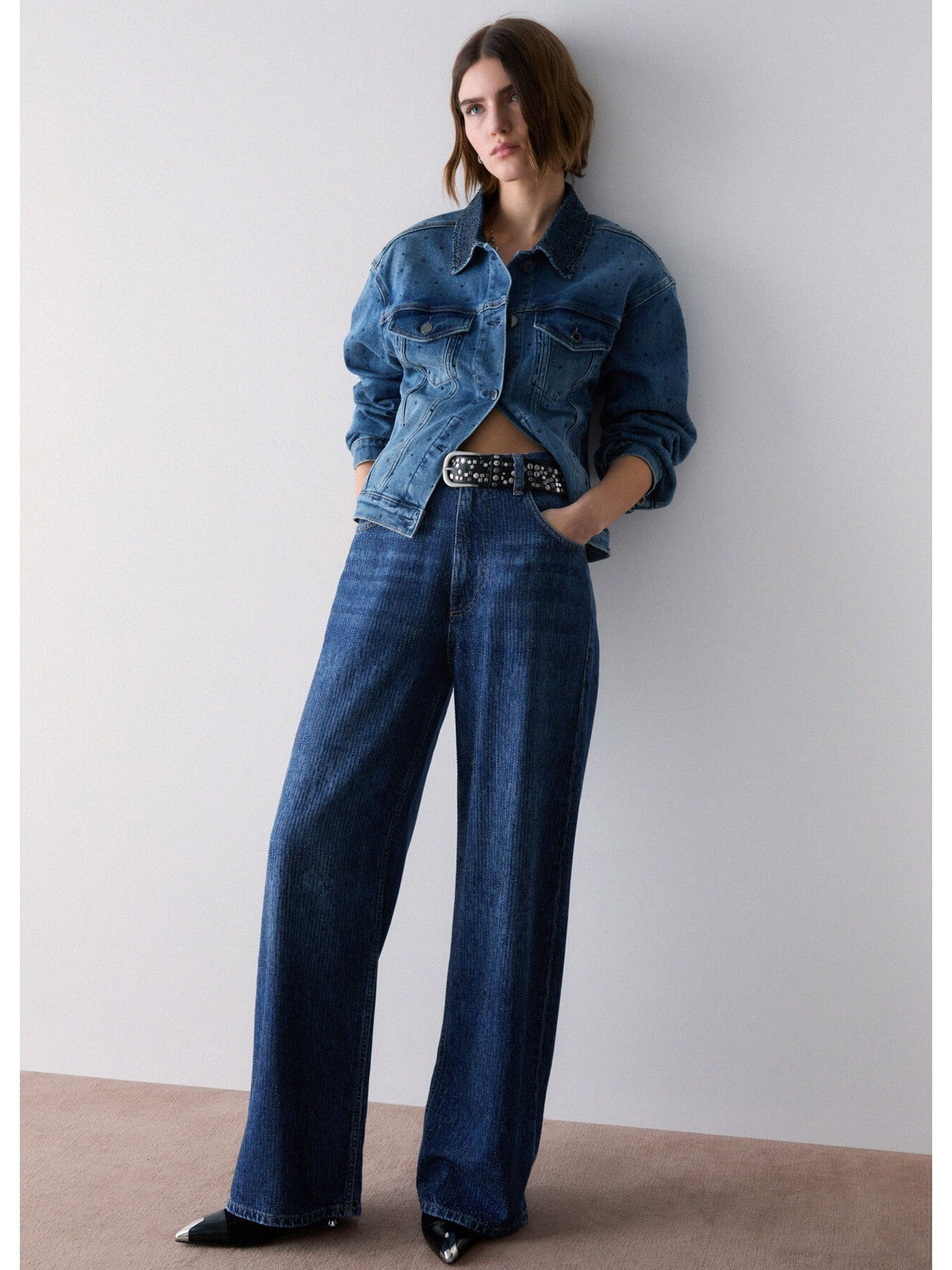 LIU JO BLUE DENIM Jeans Donna Den.Blue strass rain - UF6166D0373 79111