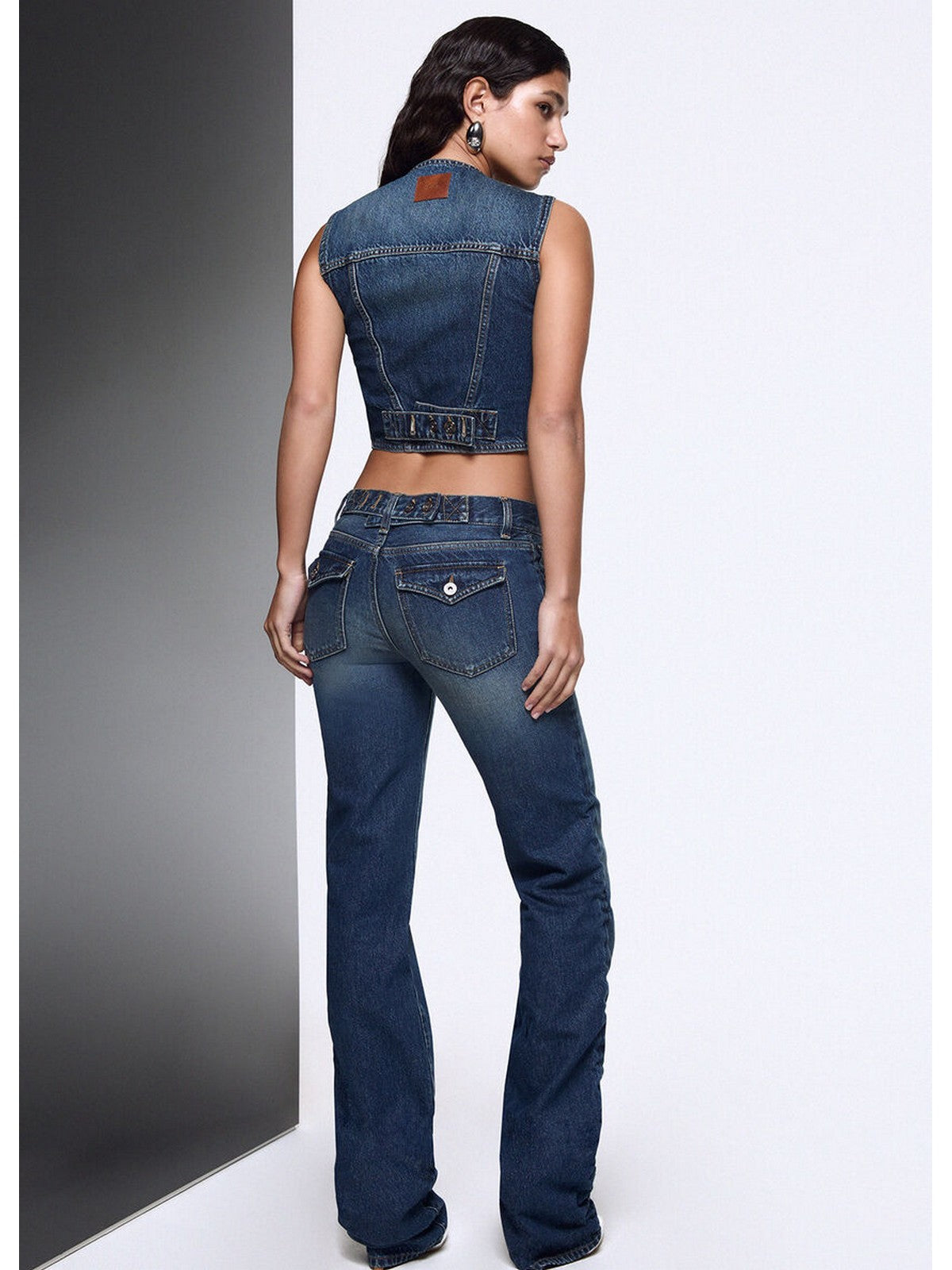 LIU JO BLUE DENIM Gilet Donna Den.Blue y2k wash - UF6502D0398 79158