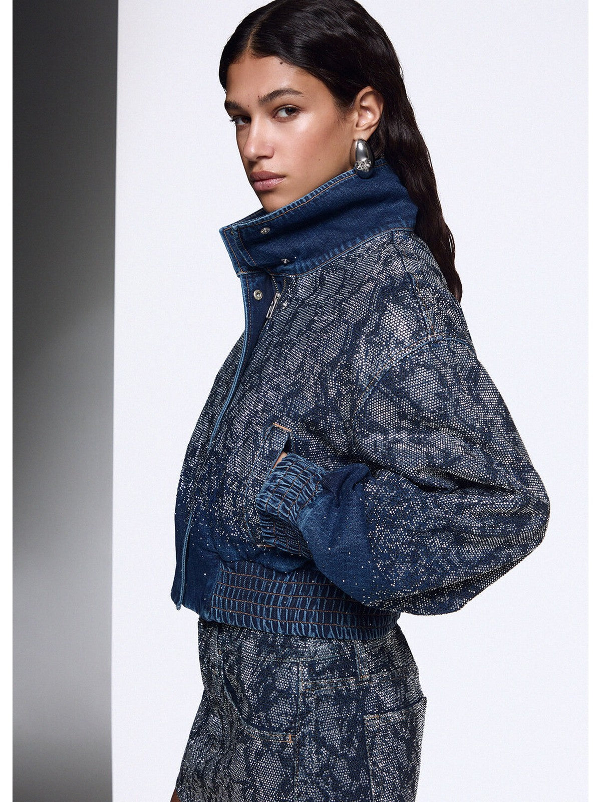LIU JO BLUE DENIM Giubbino Donna Den.Blue summ.strass - UF6521D4854 79155