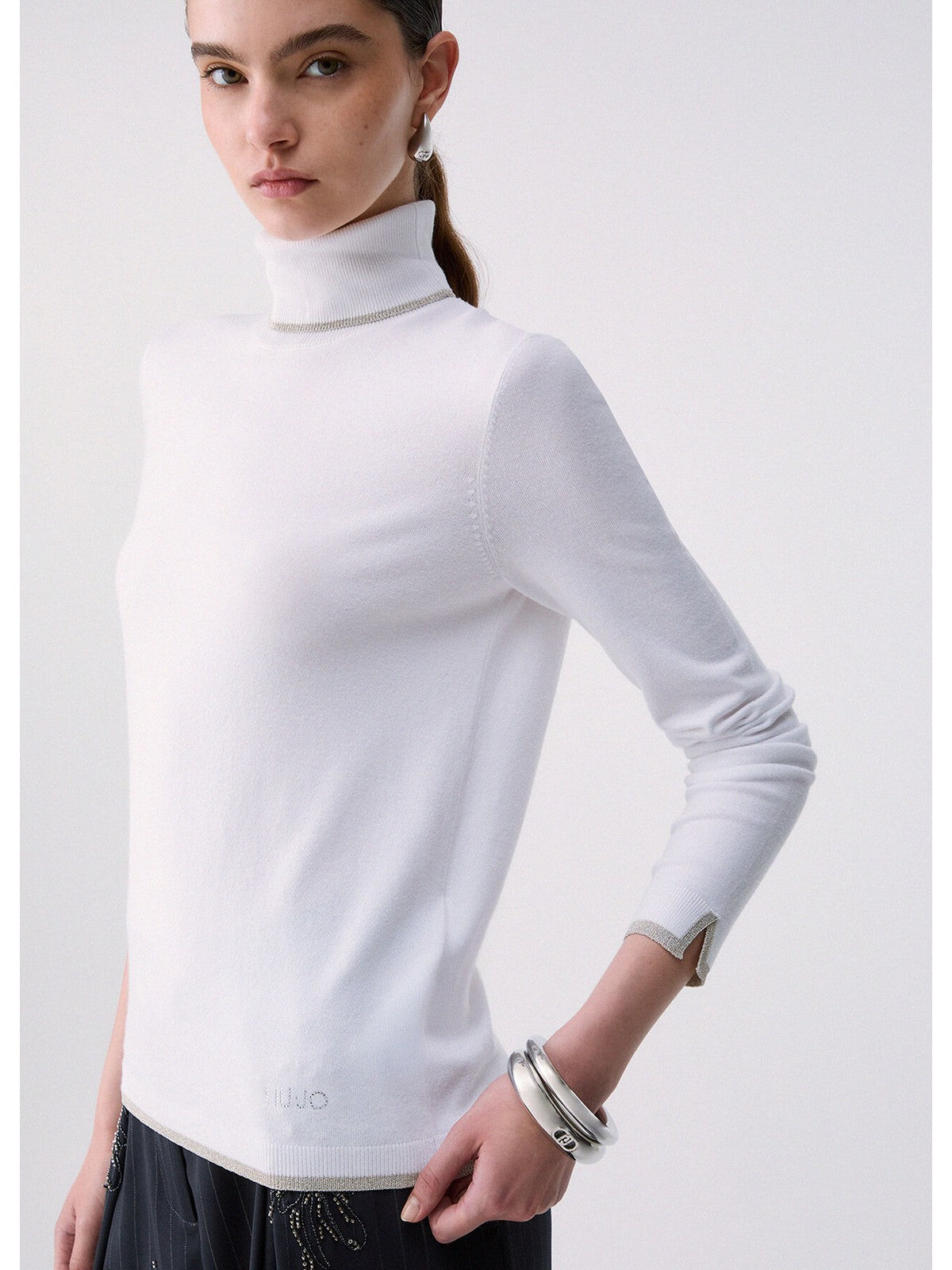 LIU JO WHITE Maglione Donna Bianco lana - WF6013MS49I 10701 gioboutiqueweb