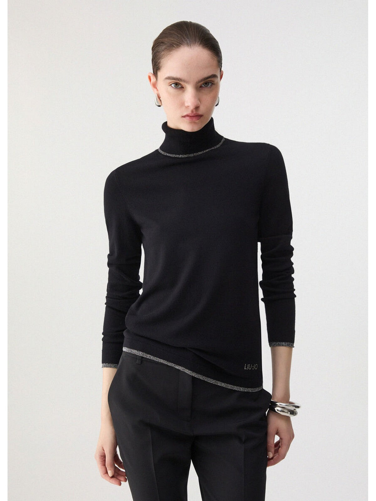 LIU JO WHITE Maglione Donna Nero - WF6013MS49I 22222