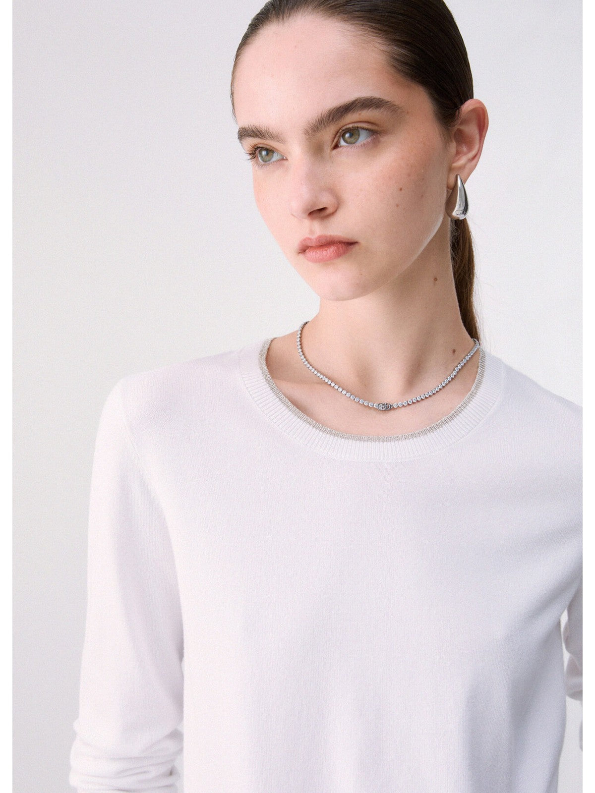 LIU JO WHITE Maglia Donna Bianco lana - WF6015MS49I 10701